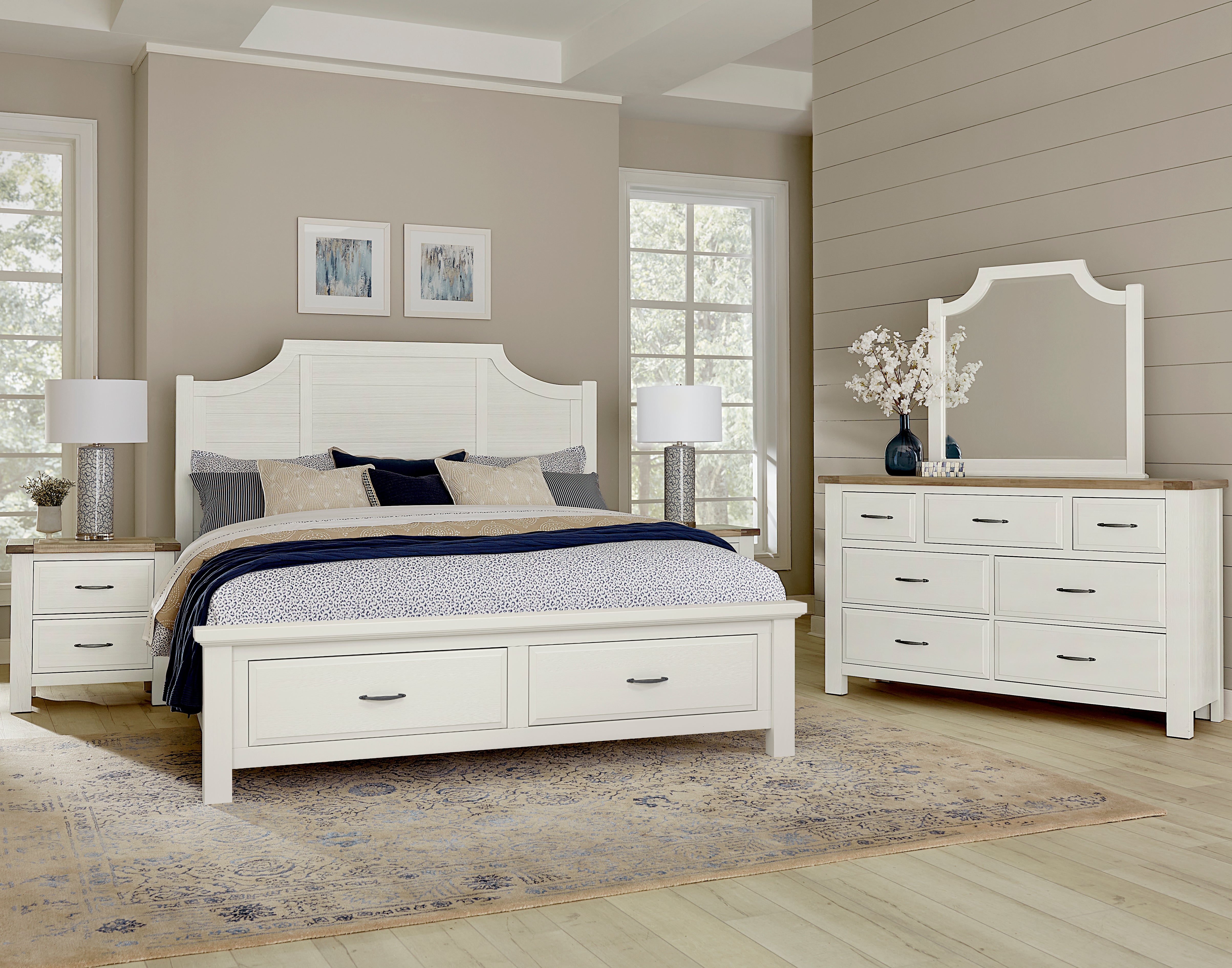 Artisan & Post Maple Road-Two Tone Triple Dresser - 7 Drawer in Two Tone