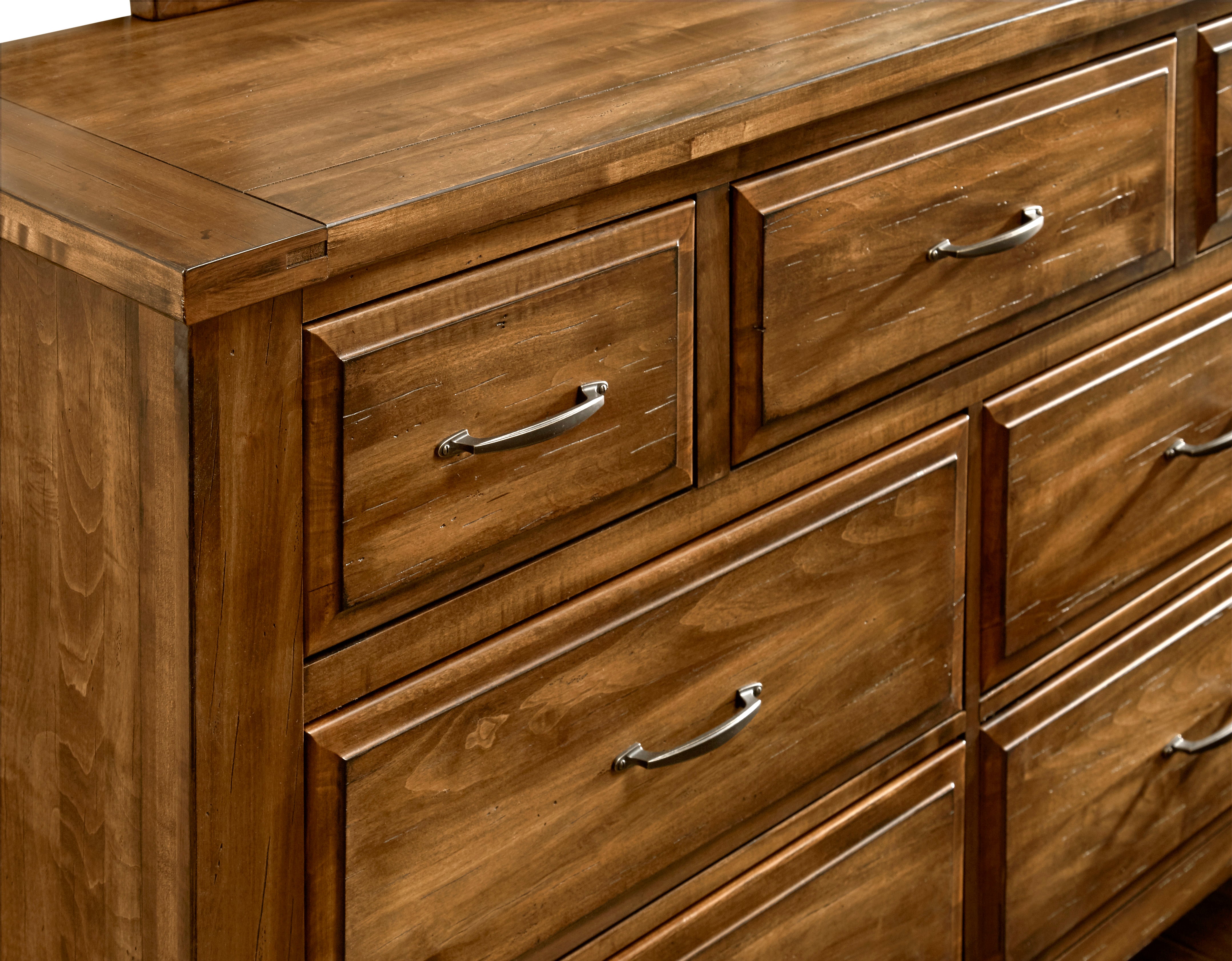 Artisan & Post Maple Road Triple Dresser - 7 Drawer in Antique Amish
