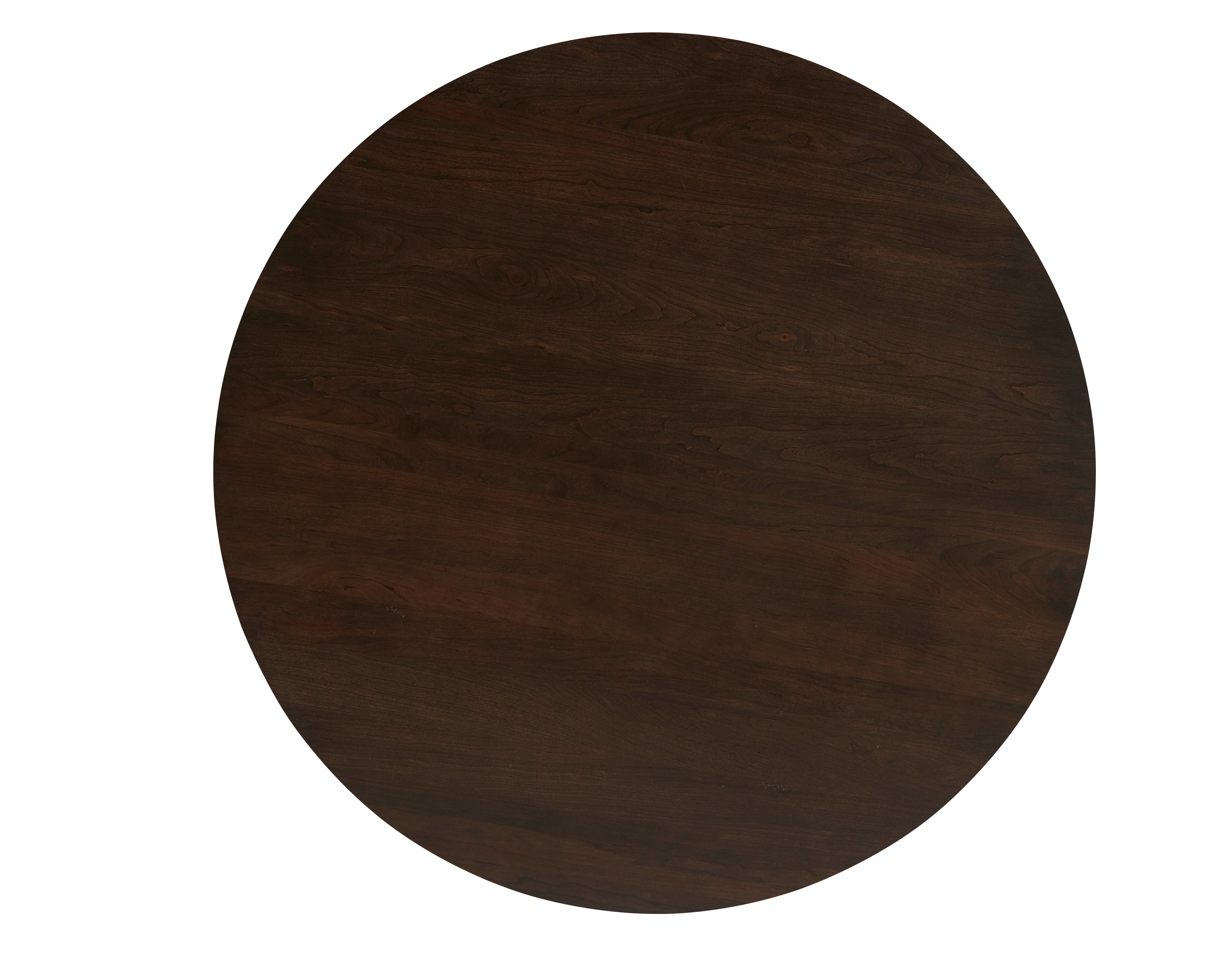 Artisan & Post Crafted Cherry 60 Inch Round Table  W/ Metal Base