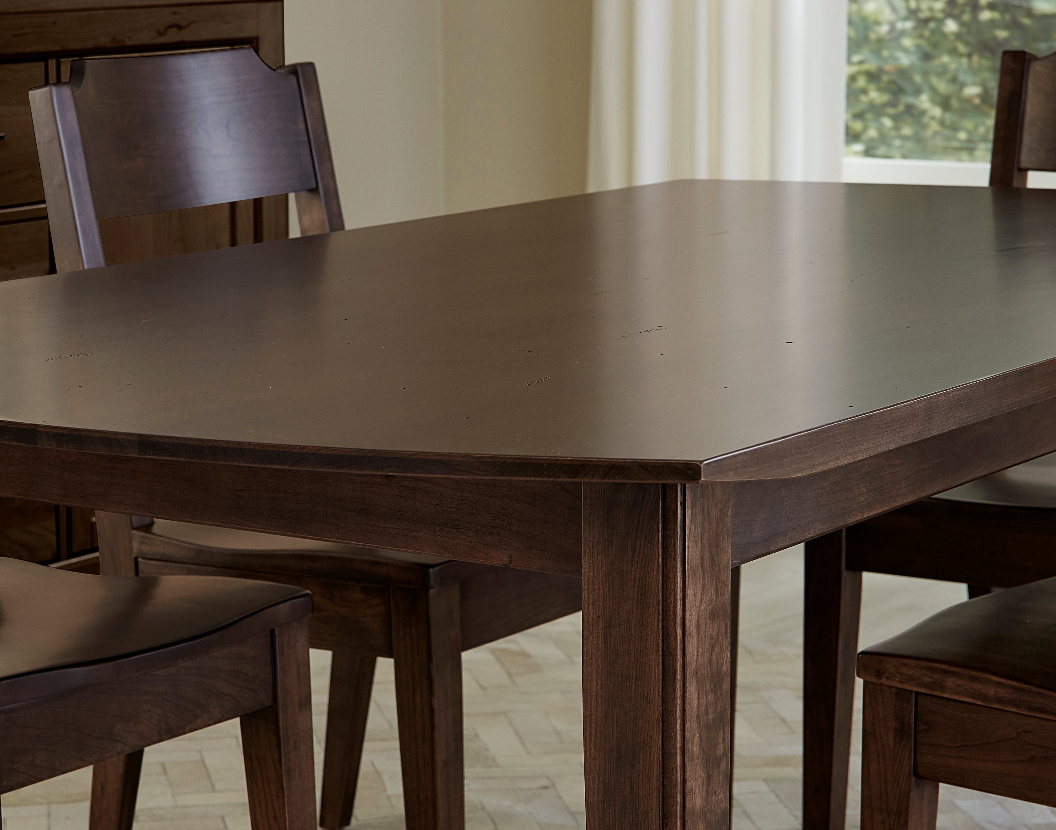 Artisan & Post Crafted Cherry 72" Surfboard  Table W/ 1 1/4" Top