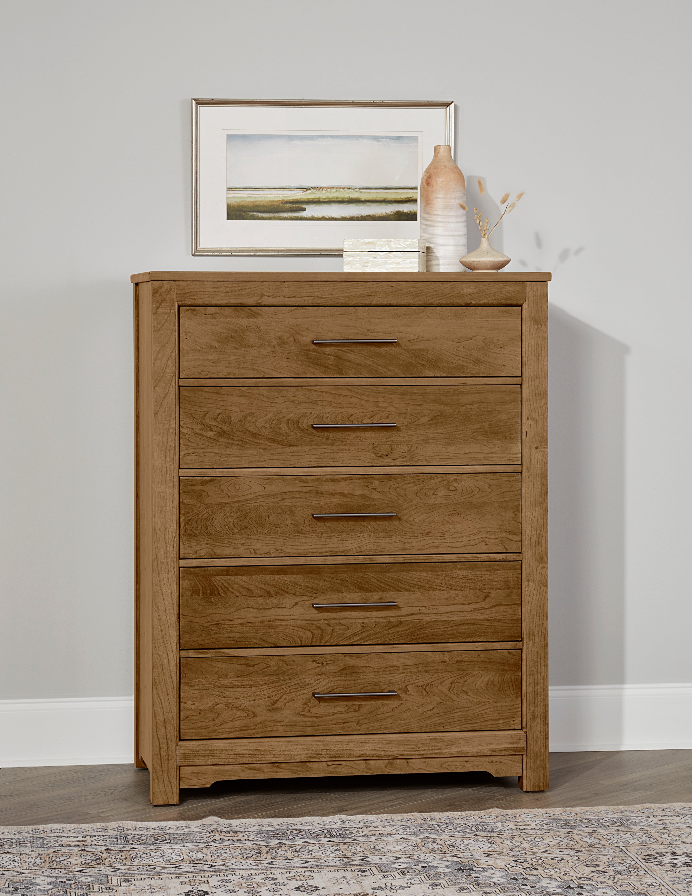 Artisan & Post Crafted Cherry Chest - 5 Drawer in Medium Cherry