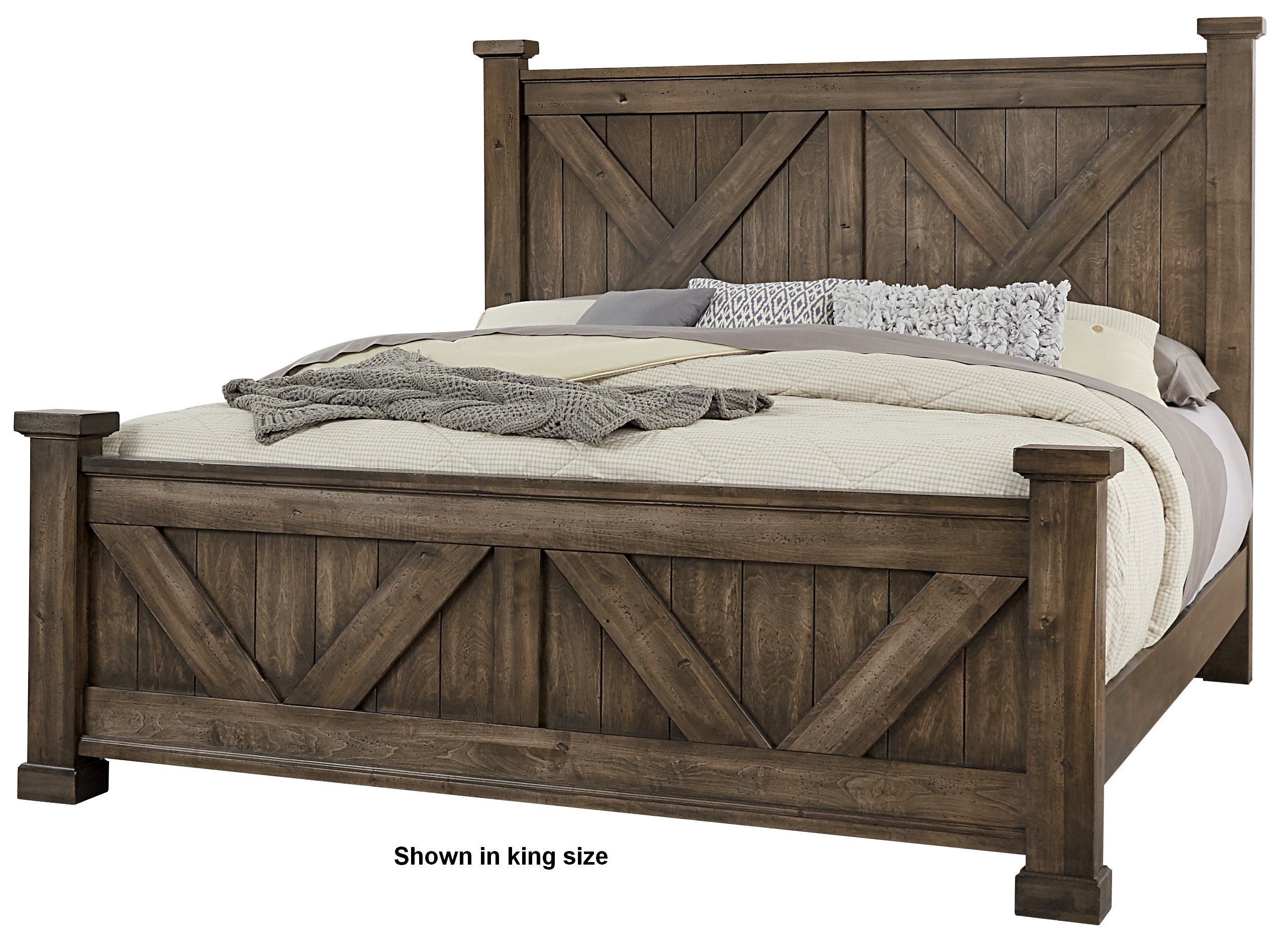 cool-rustic-cal-king-x-bed-with-x-footboard-in-mink