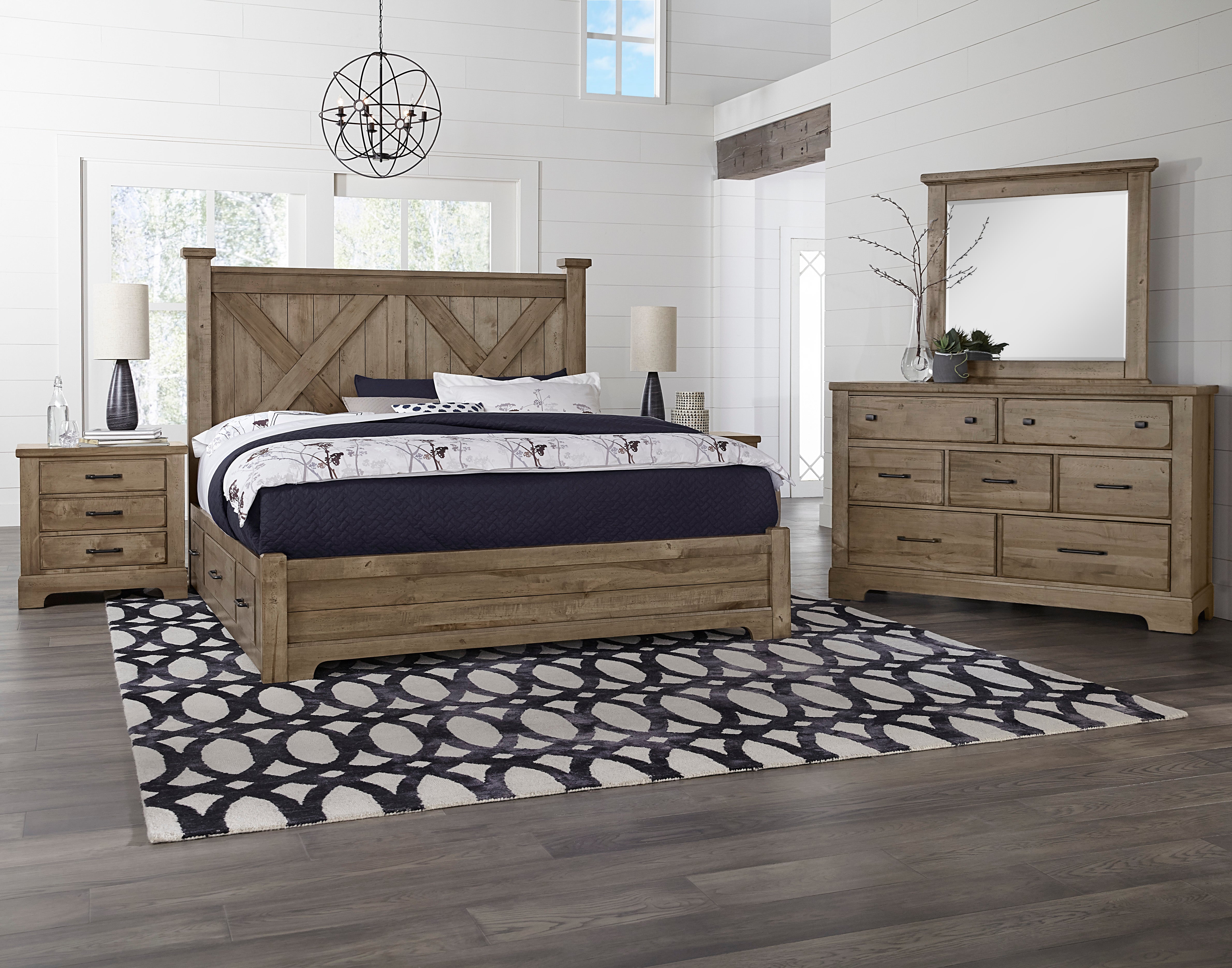 Artisan & Post Cool Rustic X Bed with X Footboard
