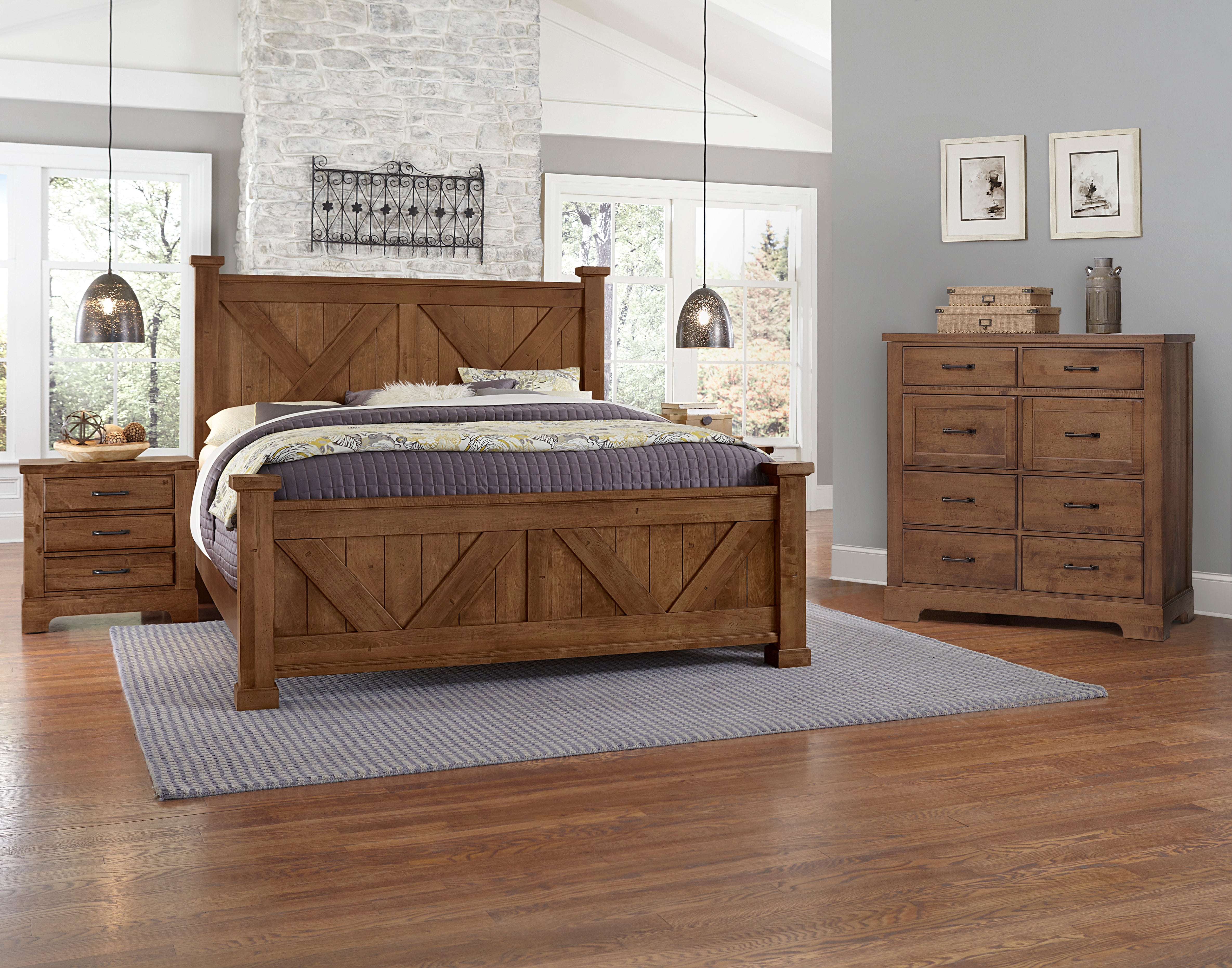 Artisan & Post Cool Rustic X Bed with X Footboard