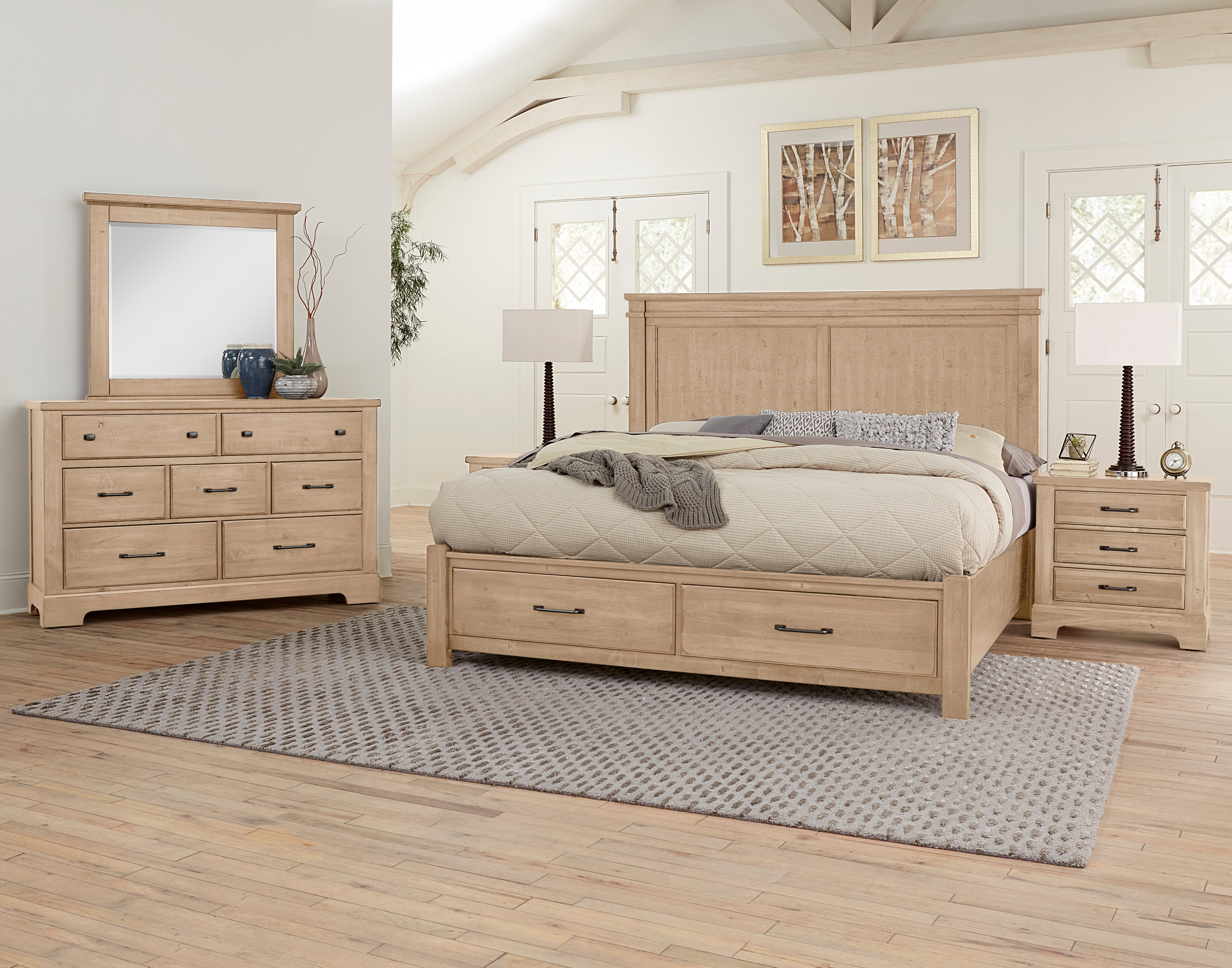 cool-rustic-cal-king-mansion-bed-with-footboard-storage-in-clear-maple
