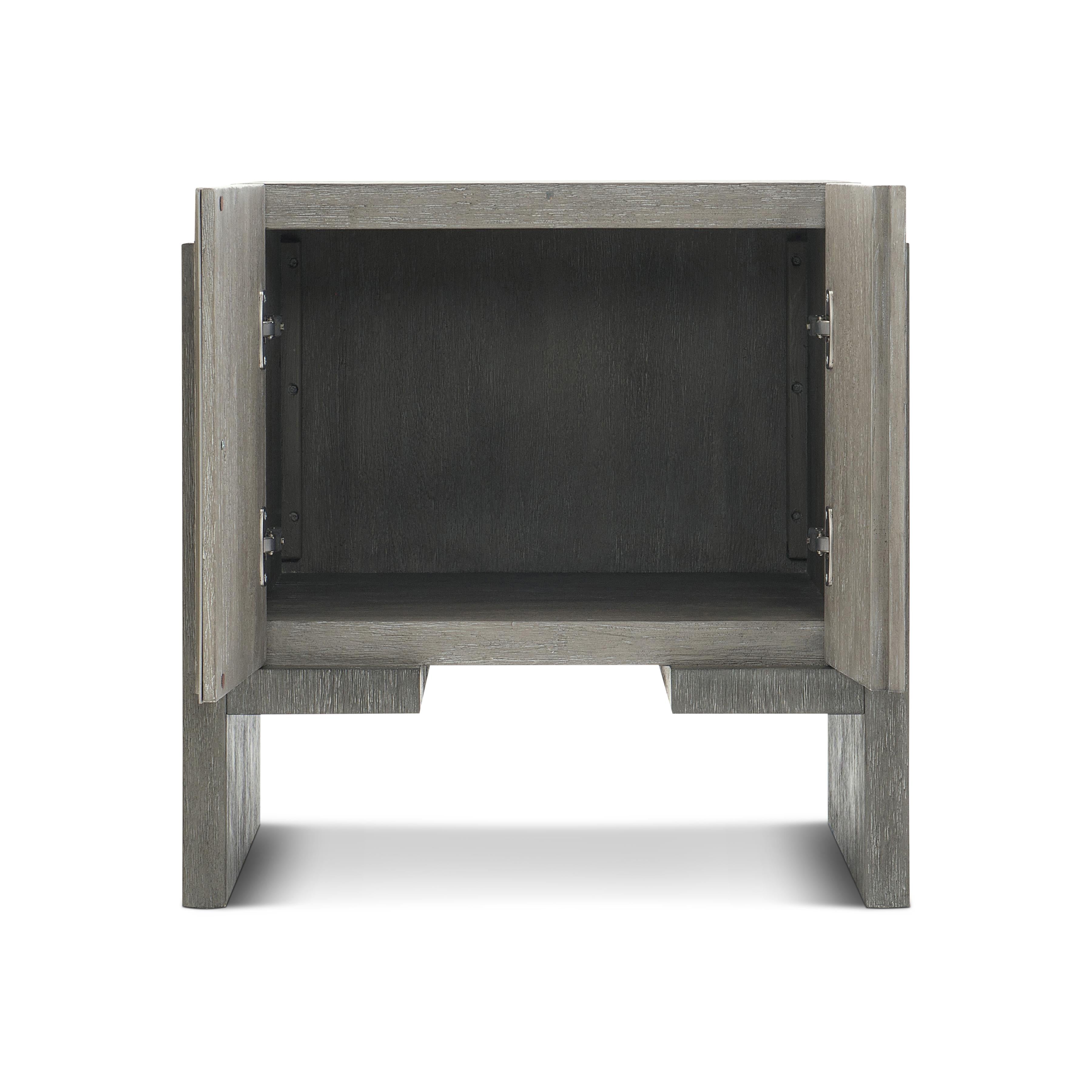 Bernhardt Furniture Foundations Side Table in Dark & Light Shale