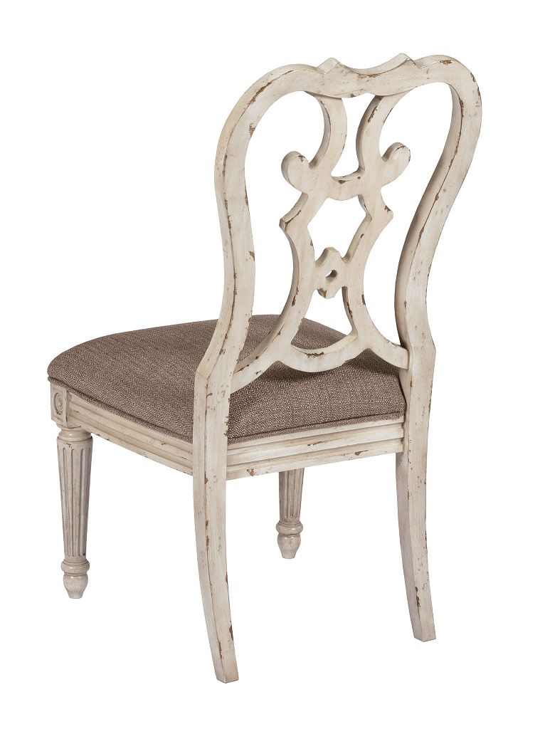 American Drew Southbury Cortona Side Dining Chair in Parchment