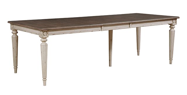 American Drew Southbury Rectangular Dining Table in Fossil/Parchment