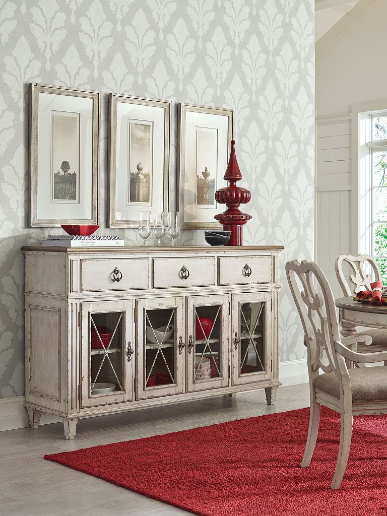 American Drew Southbury Sideboard in Fossil/Parchment