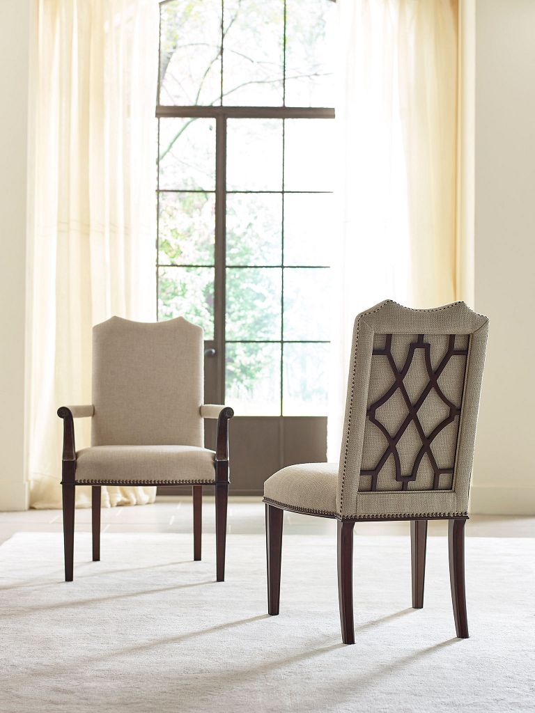 Kincaid Furniture Hadleigh Upholstered Arm Chair in Classic Cherry