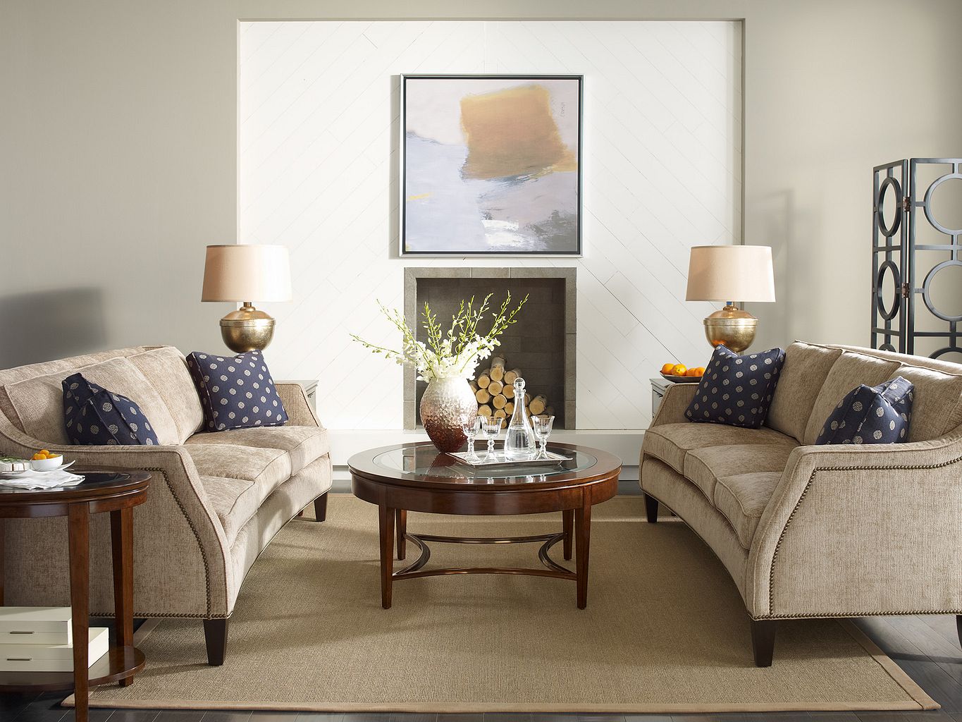 Kincaid Furniture Elise Aura Cocktail Table in Amaretto