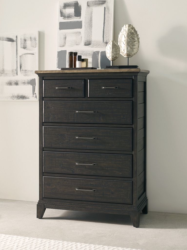 Kincaid Furniture Plank Road Devine Drawer Chest in Charcoal