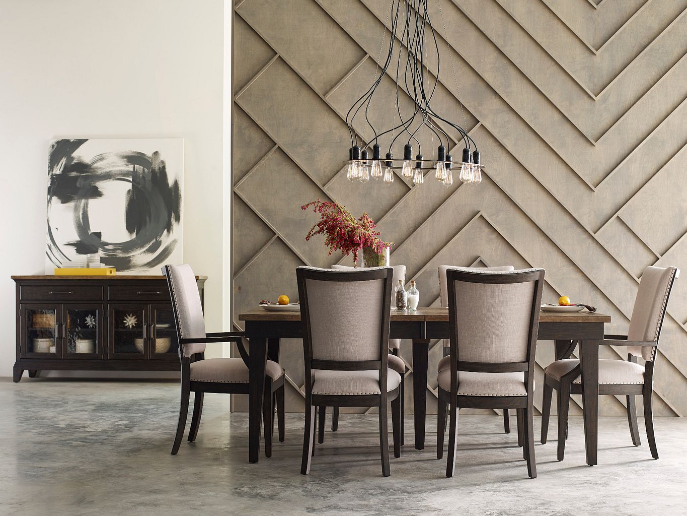 Kincaid Furniture Plank Road Rockland Buffet in Charcoal