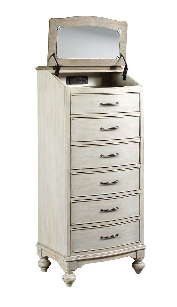 American Drew Litchfield Natick Lingerie Chest in Sun Washed/Driftwood