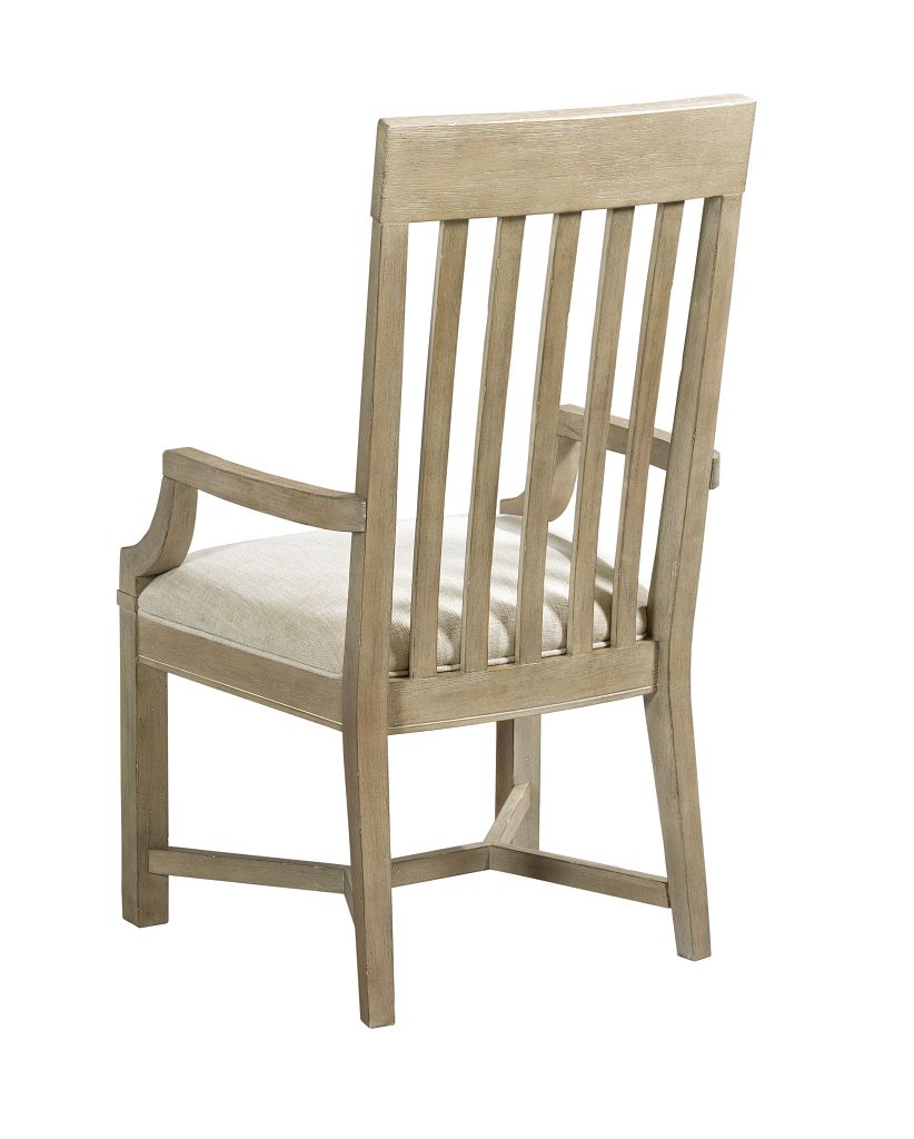 American Drew Litchfield James Arm Chair in Driftwood