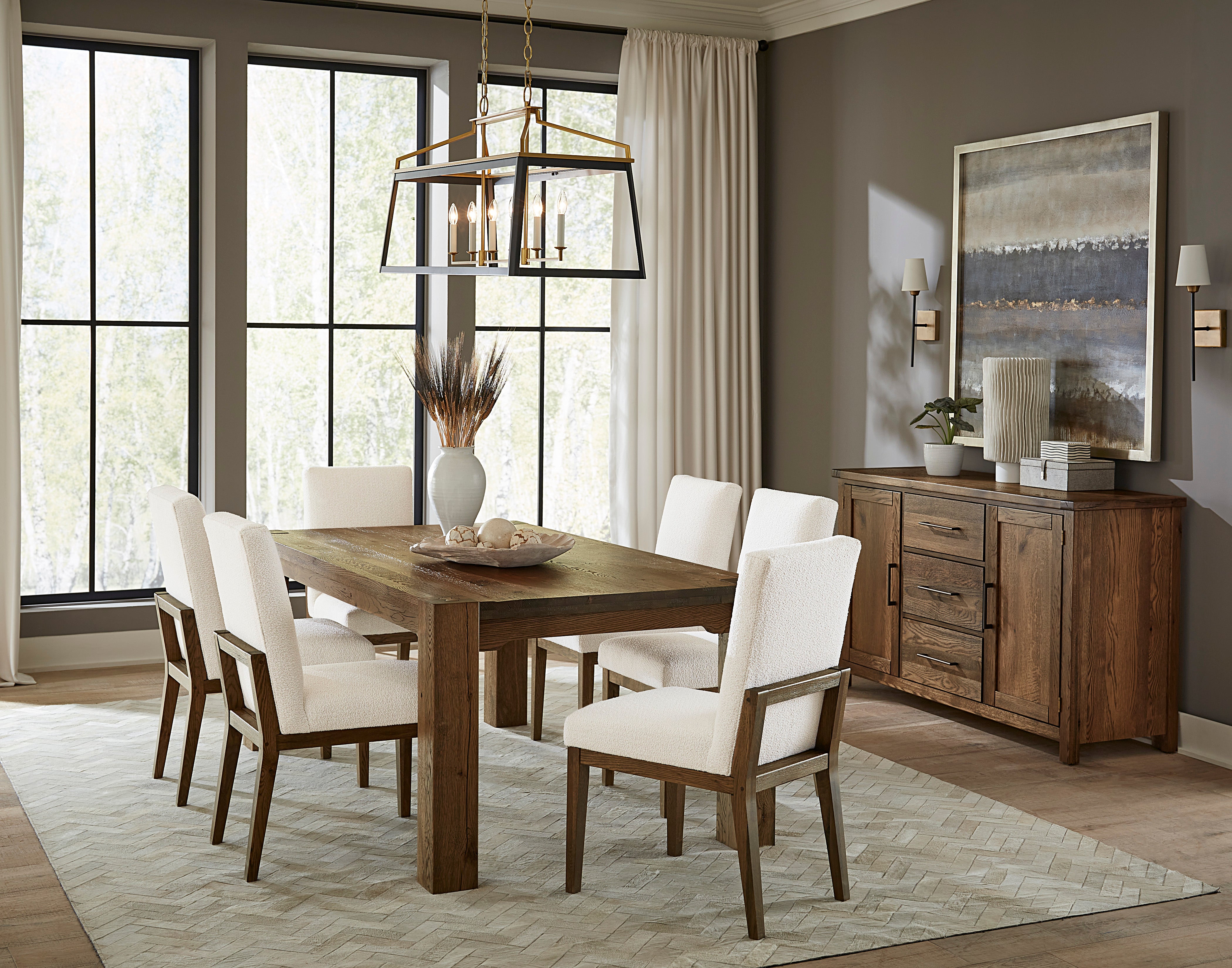 Artisan & Post Dovetail Uph Side Chair White Fabric