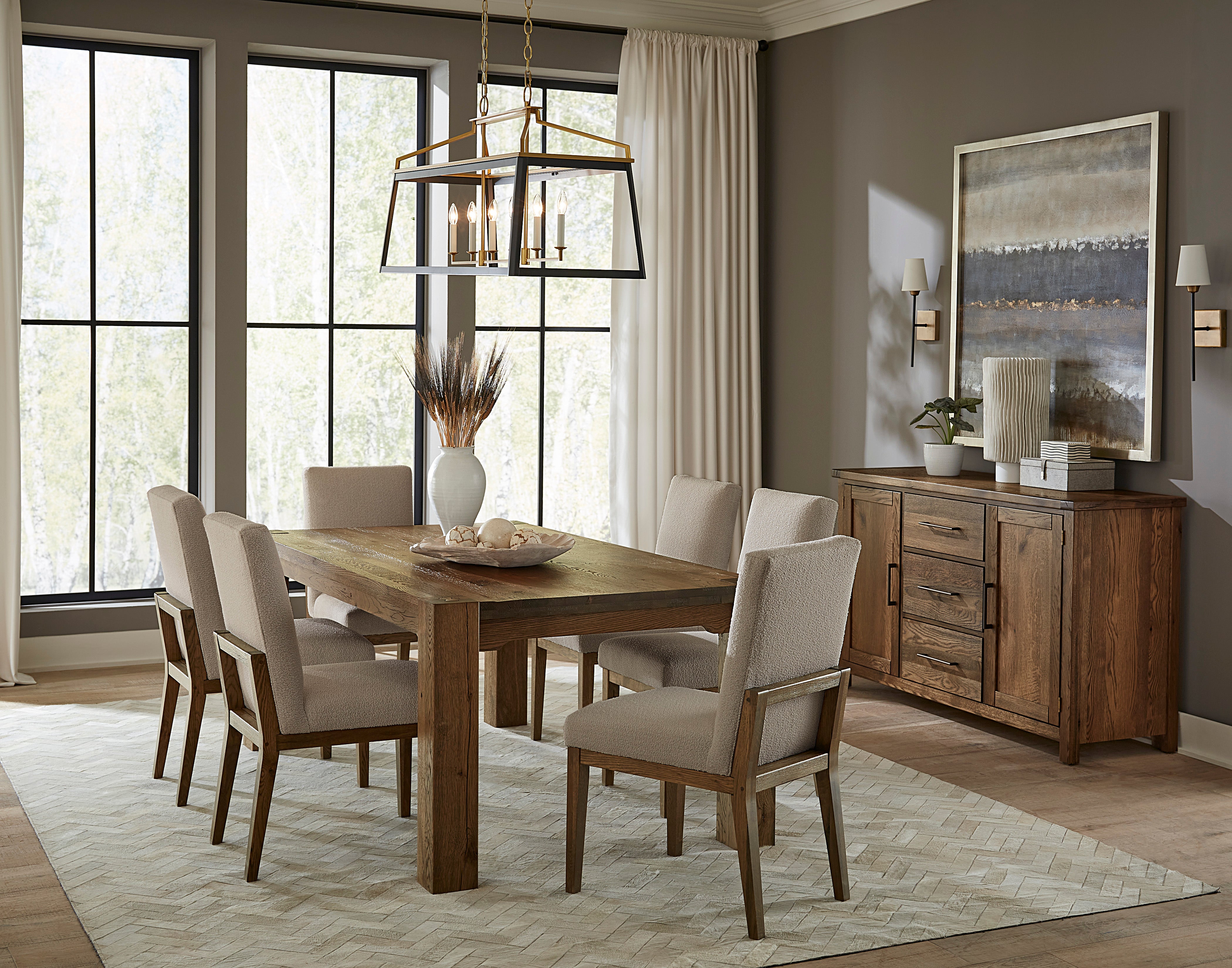 Artisan & Post Dovetail Uph Side Chair Grey Fabric