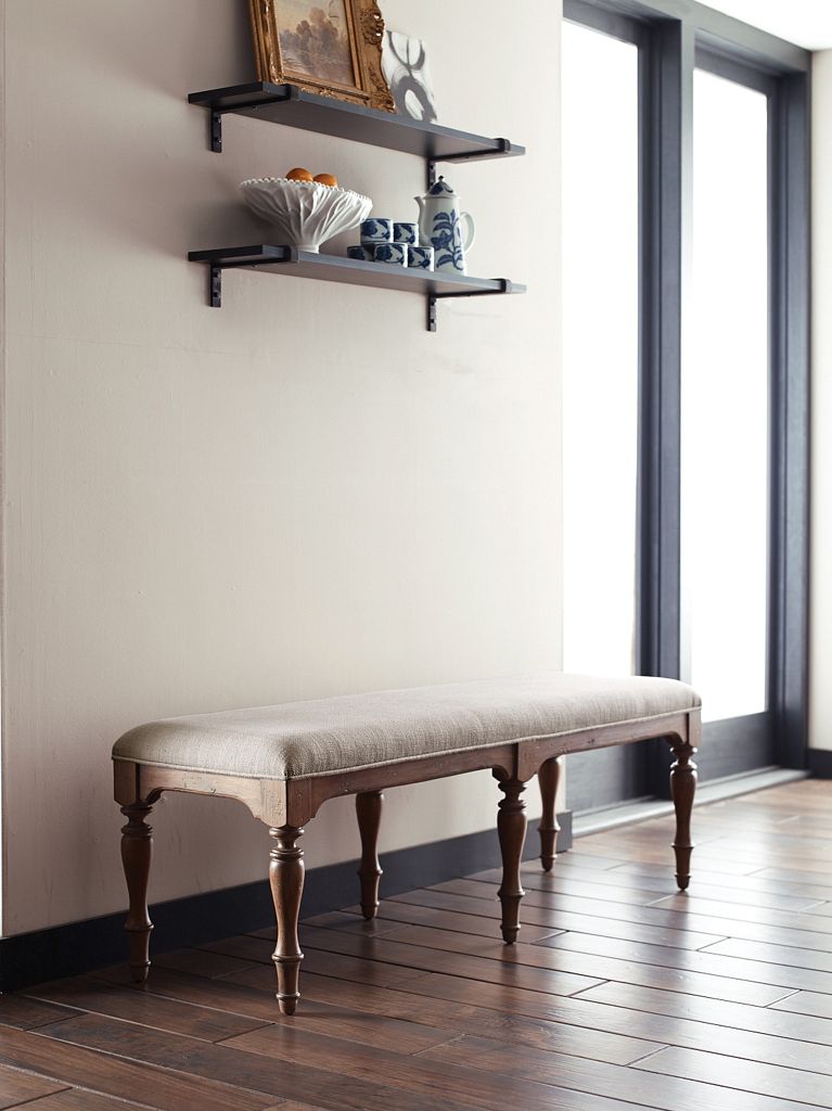 Kincaid Furniture Weatherford Belmont Dining Bench in Heather