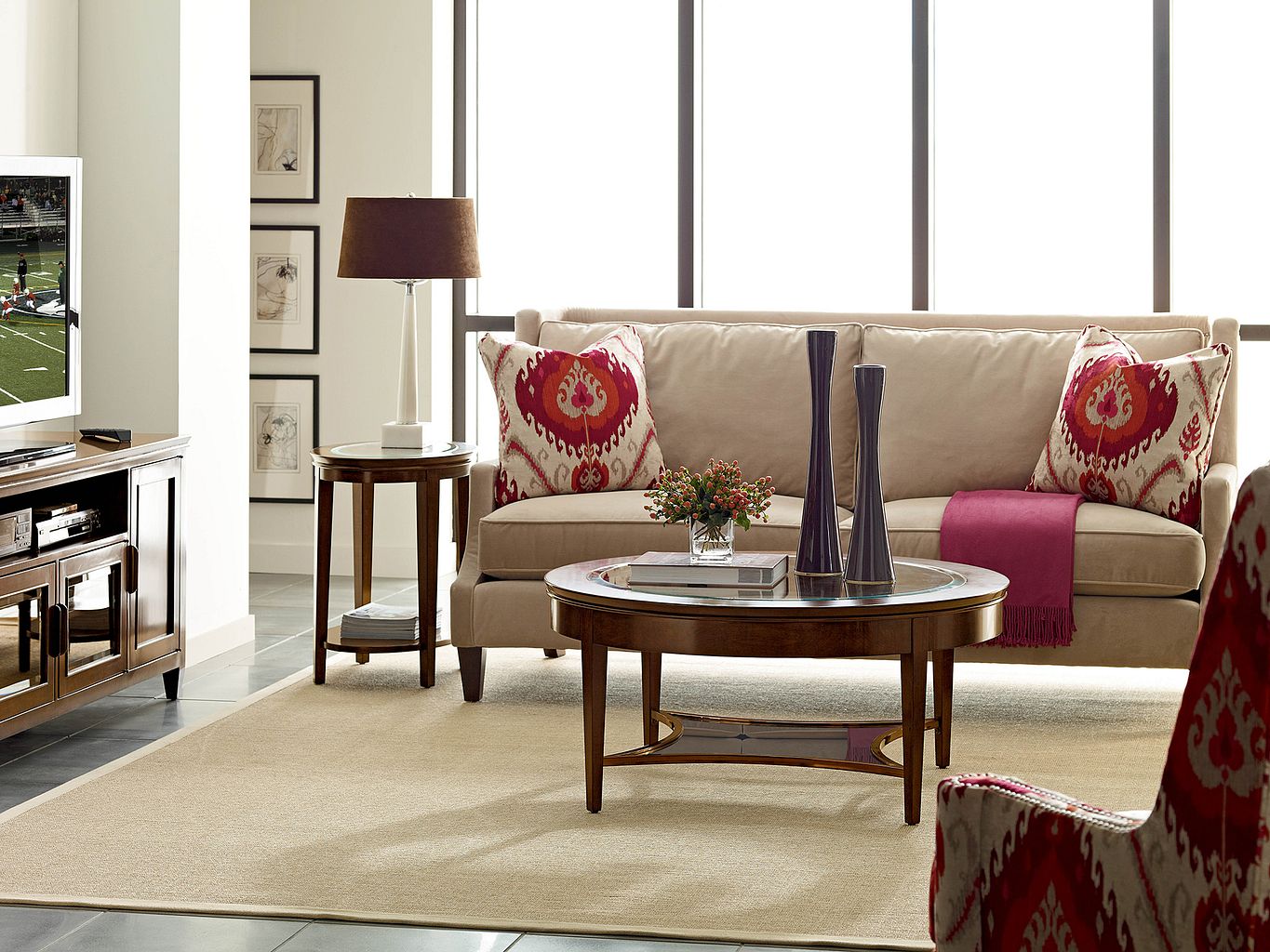 Kincaid Furniture Elise Aura Cocktail Table in Amaretto