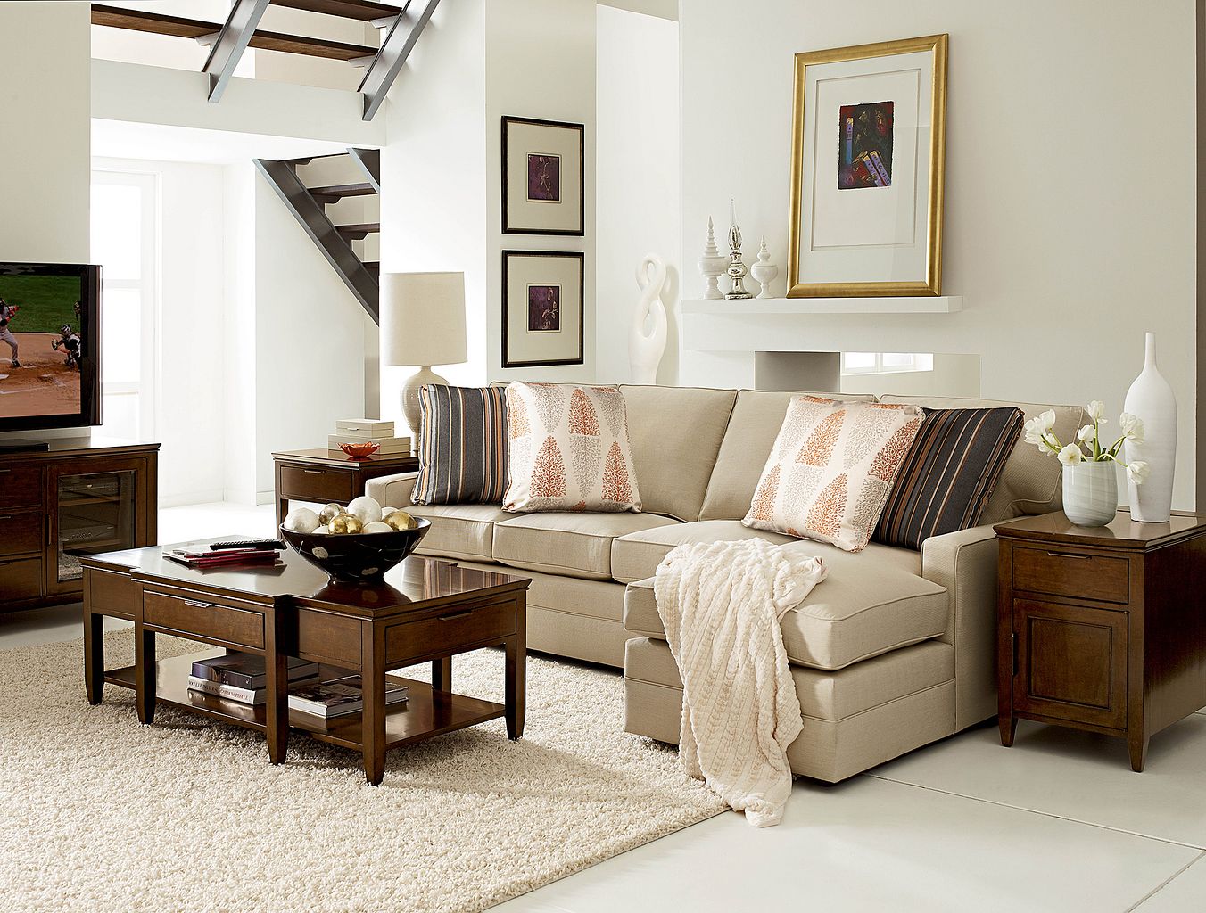 Kincaid Furniture Elise Cocktail Table in Amaretto