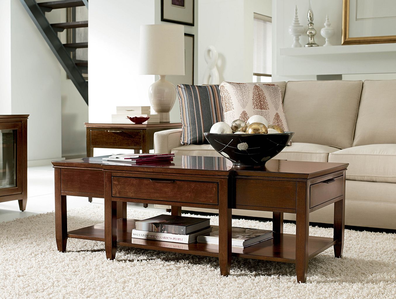 Kincaid Furniture Elise Cocktail Table in Amaretto