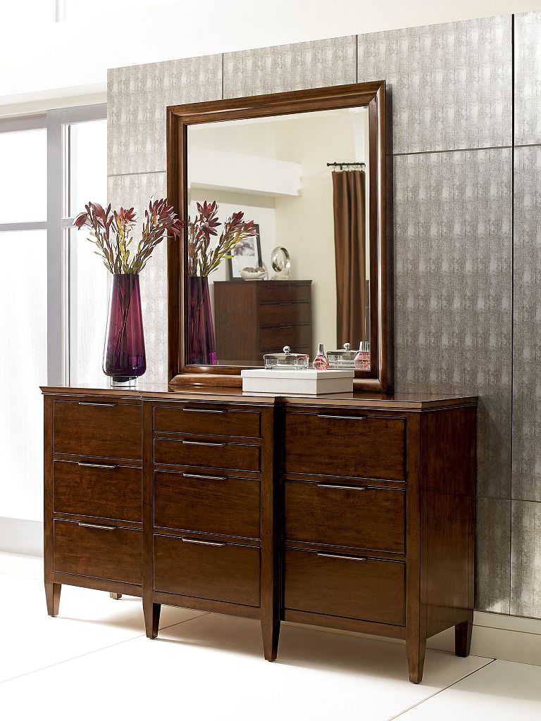 Kincaid Furniture Elise Bristow Mirror in Amaretto