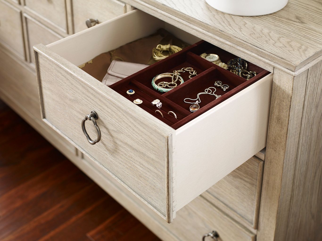 American Drew Vista Fremont Dresser in Oyster