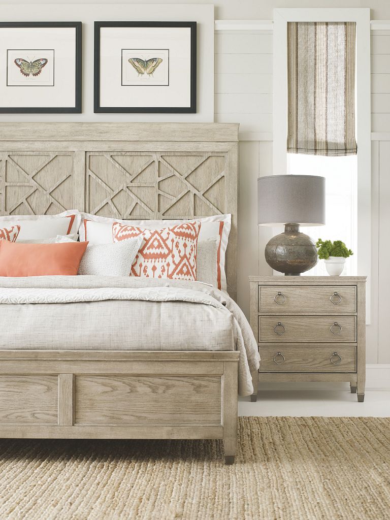 American Drew Vista Prescott Nightstand in Oyster