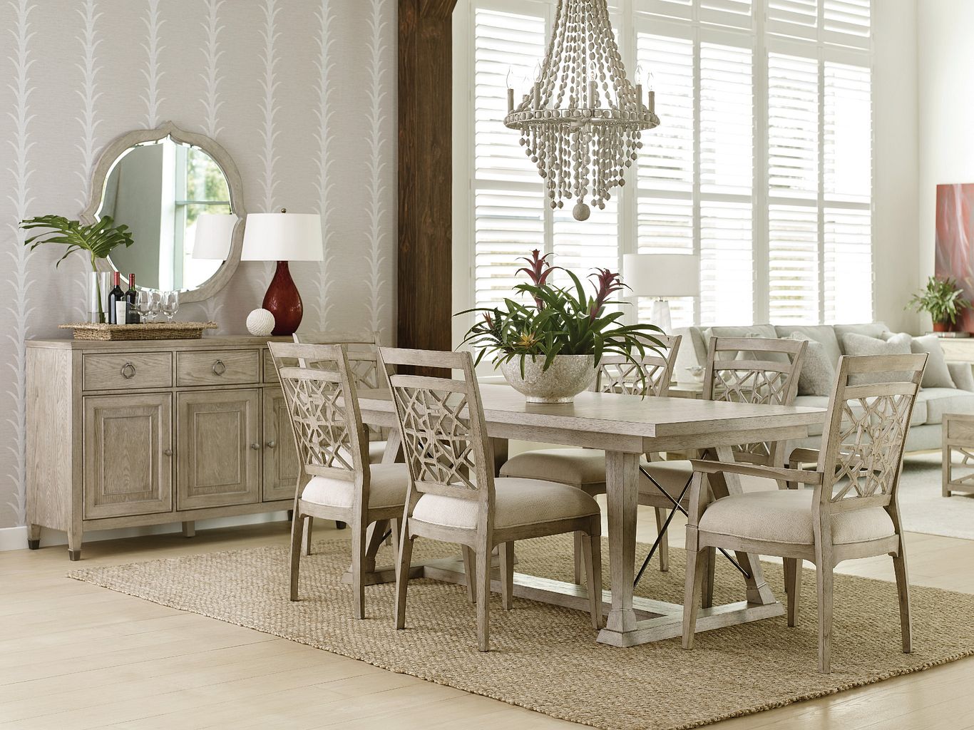 American Drew Vista Essex Arm Chair in Oyster