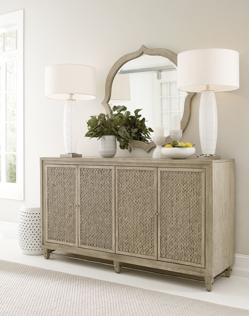 American Drew Vista Sterling Buffet in Oyster