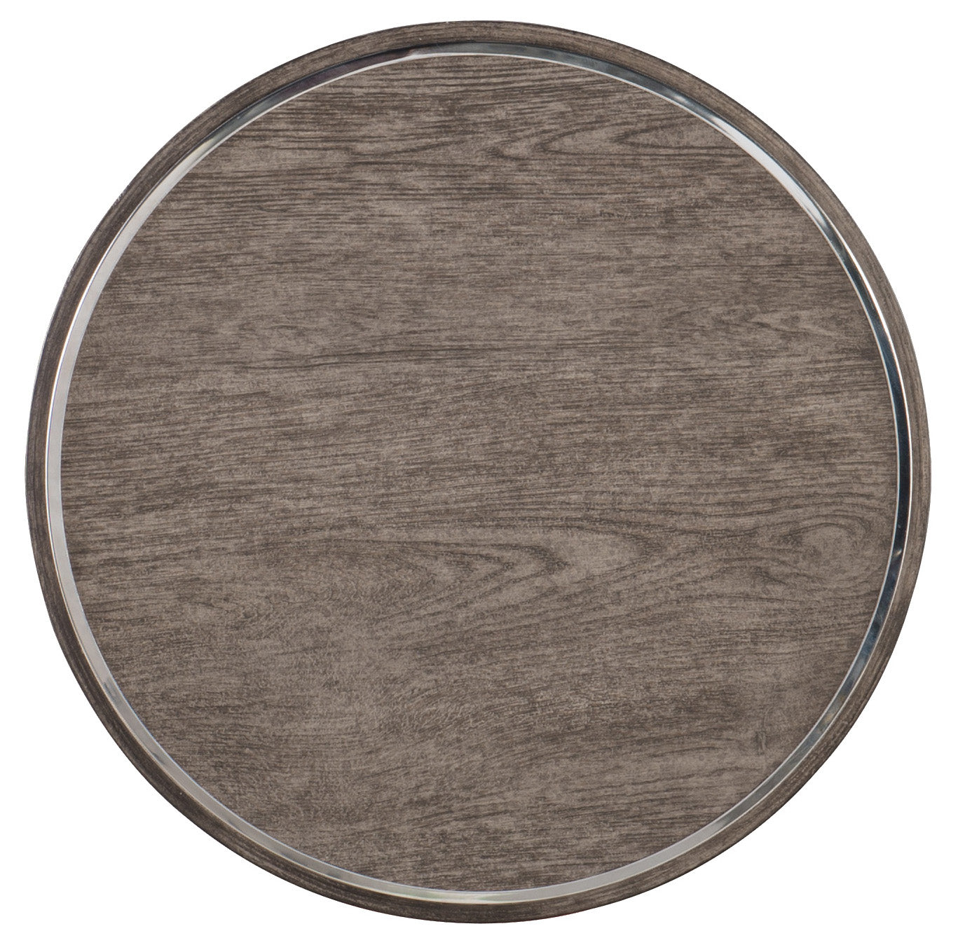 Hooker Furniture Storia Round End Table in Medium Brown