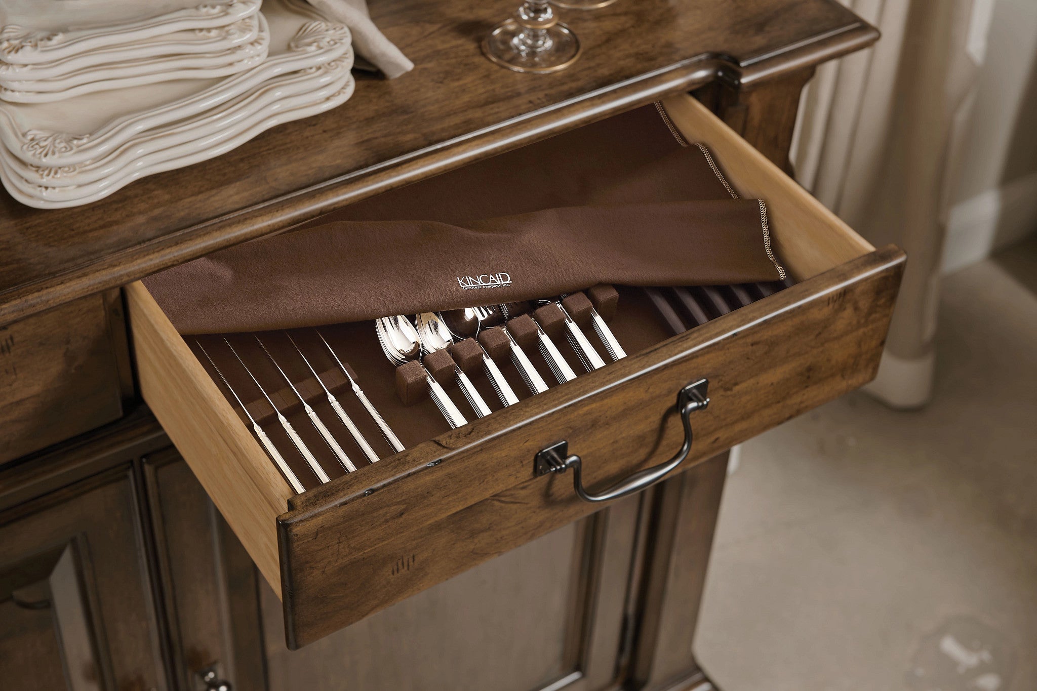 Kincaid Furniture Commonwealth Monte Buffet in Warm Brunette