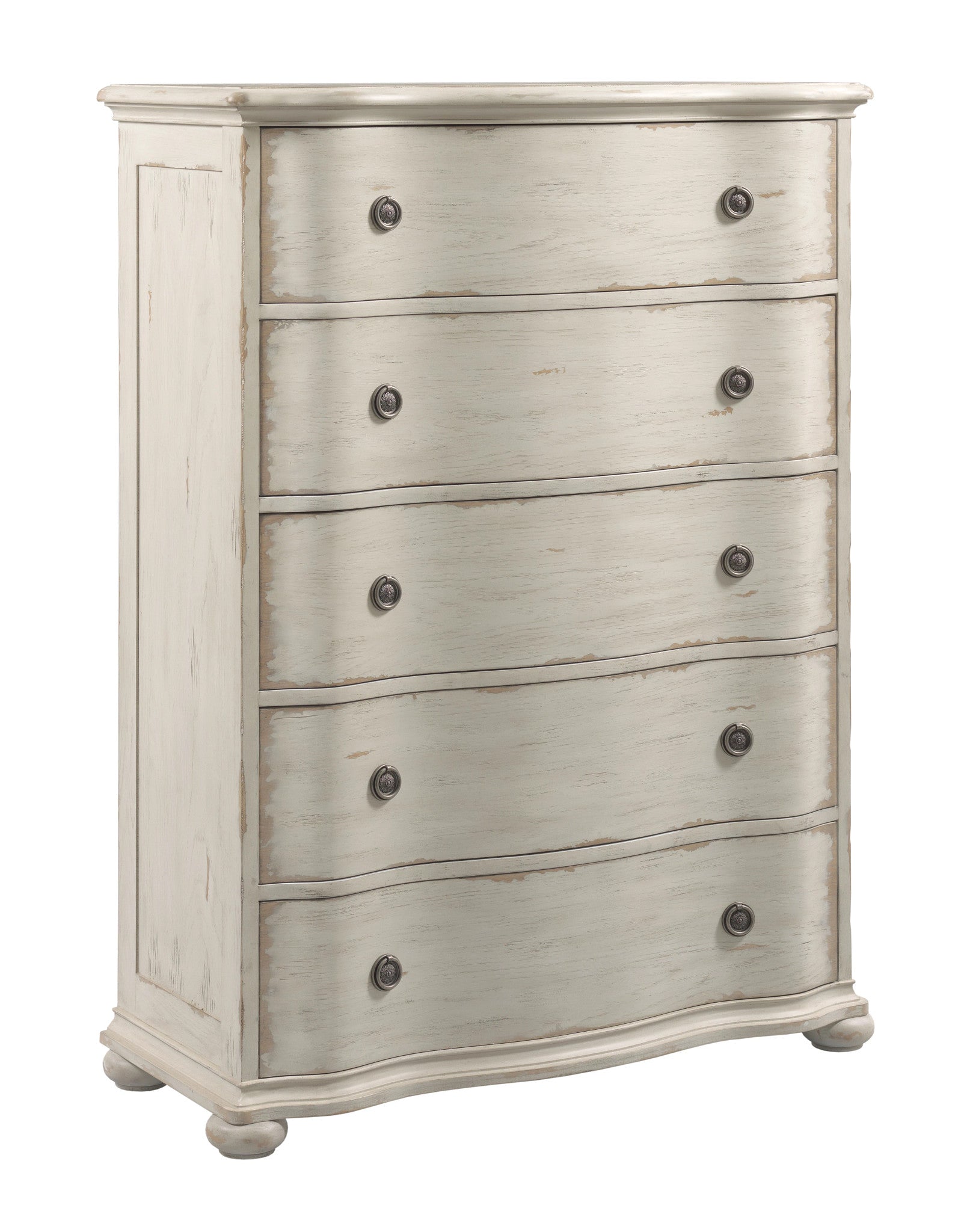 American Drew Cambric Helene Five Drawer Chest in Crème