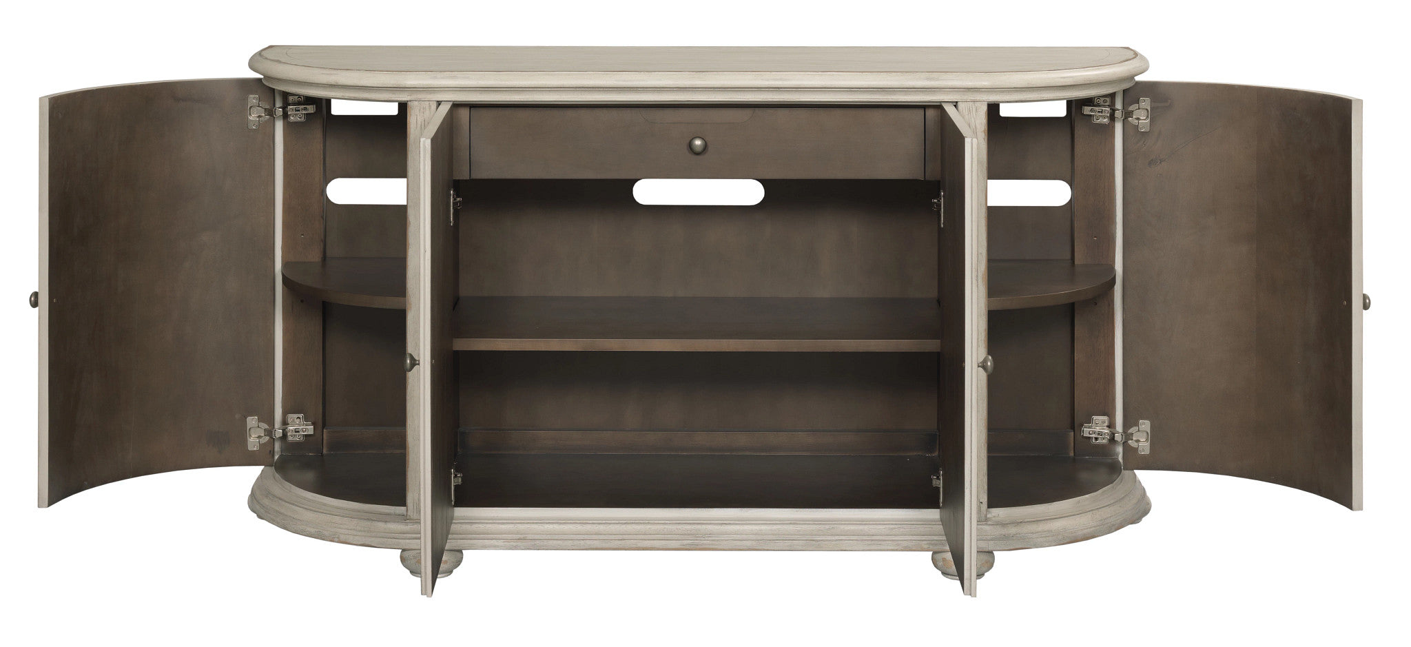 American Drew Cambric Picard Curved Buffet in Crème