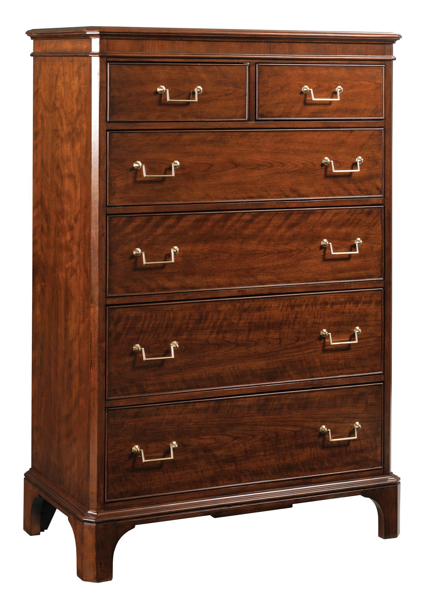 American Drew Addison Andover Six Drawer Chest in Walnut