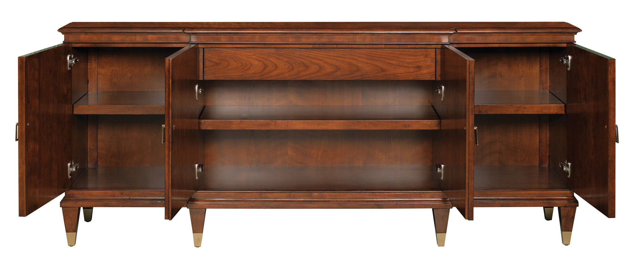 American Drew Addison Andover Breakfront Buffet in Walnut