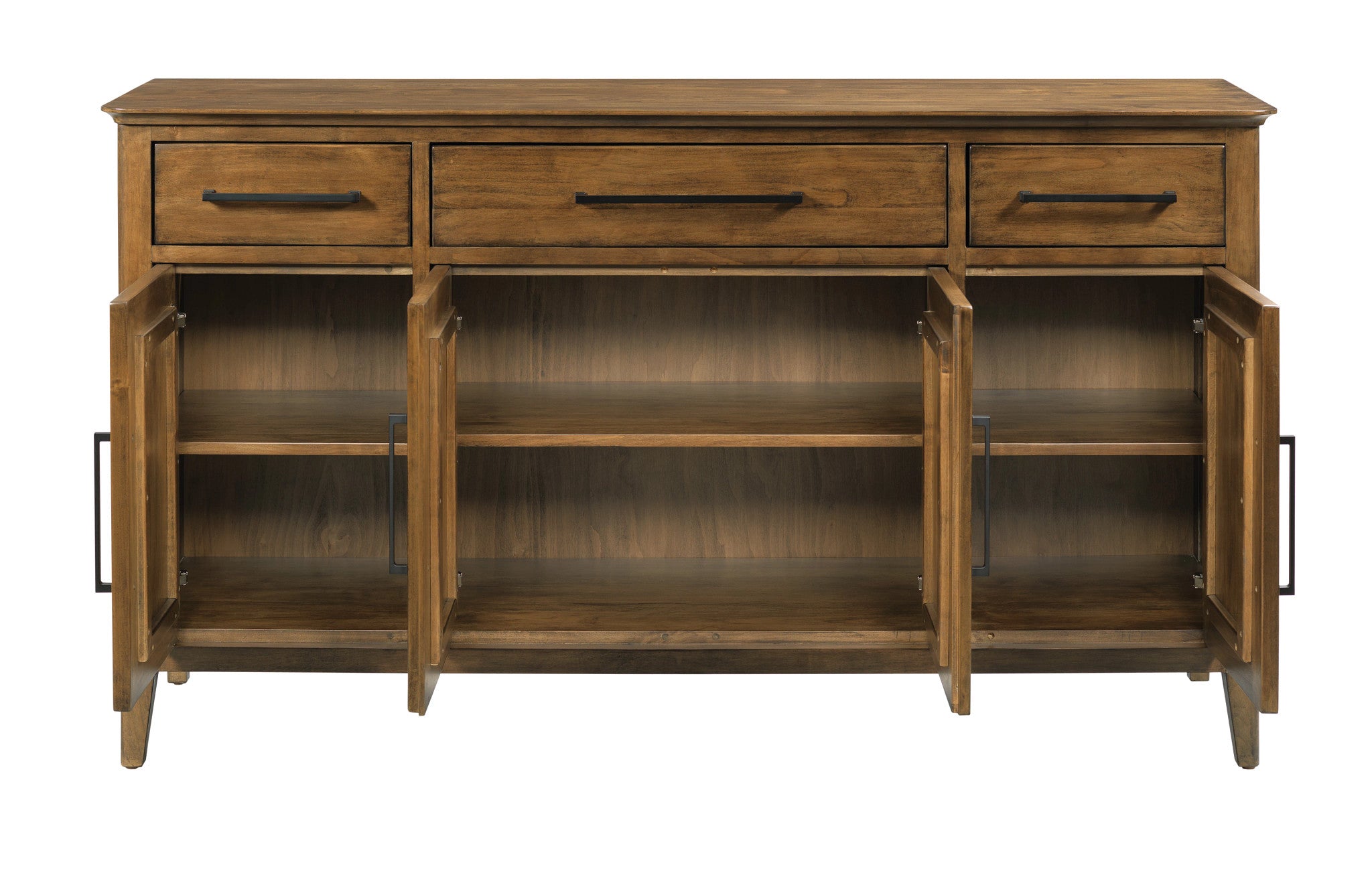 Kincaid Furniture Abode Larson Four Door Buffet in Warm Brunette