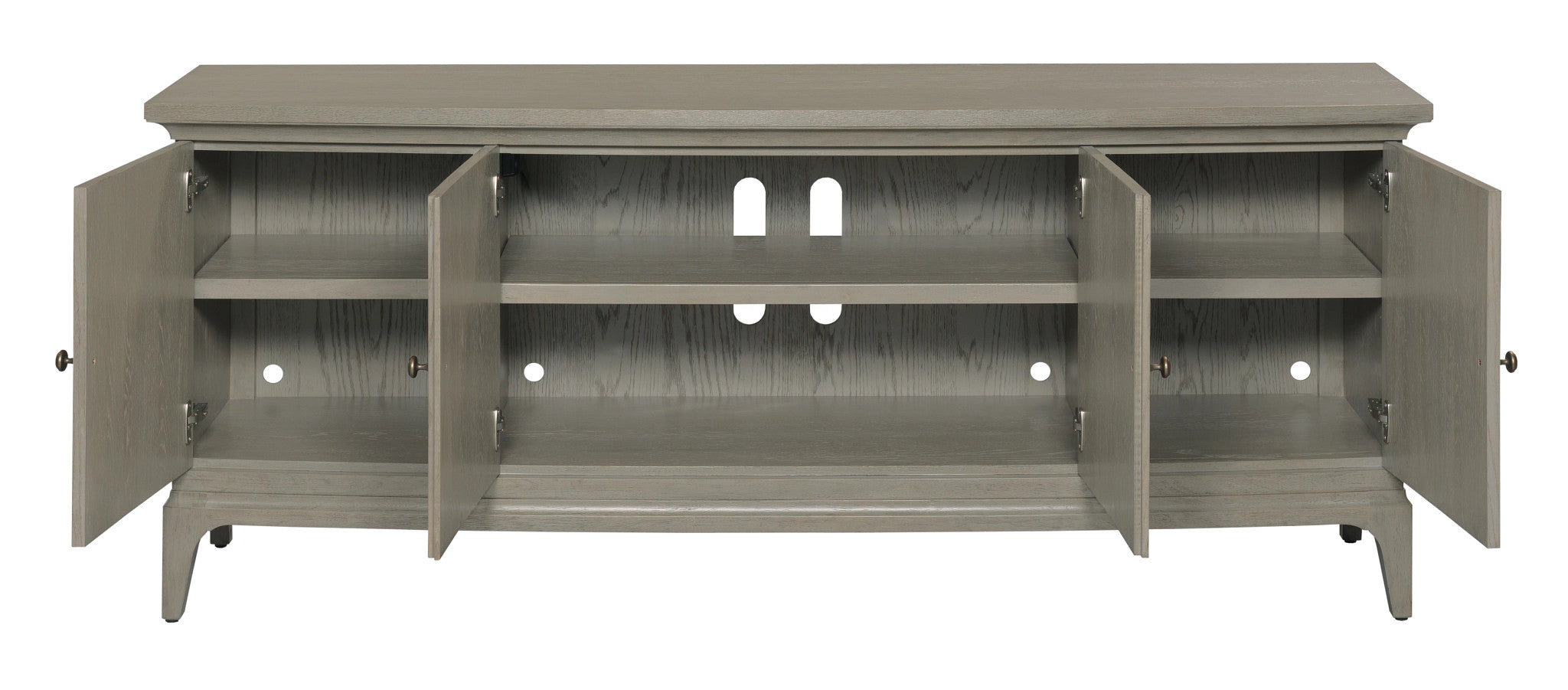 American Drew Milan Kingstown Entertainment Console  in Stone Metal