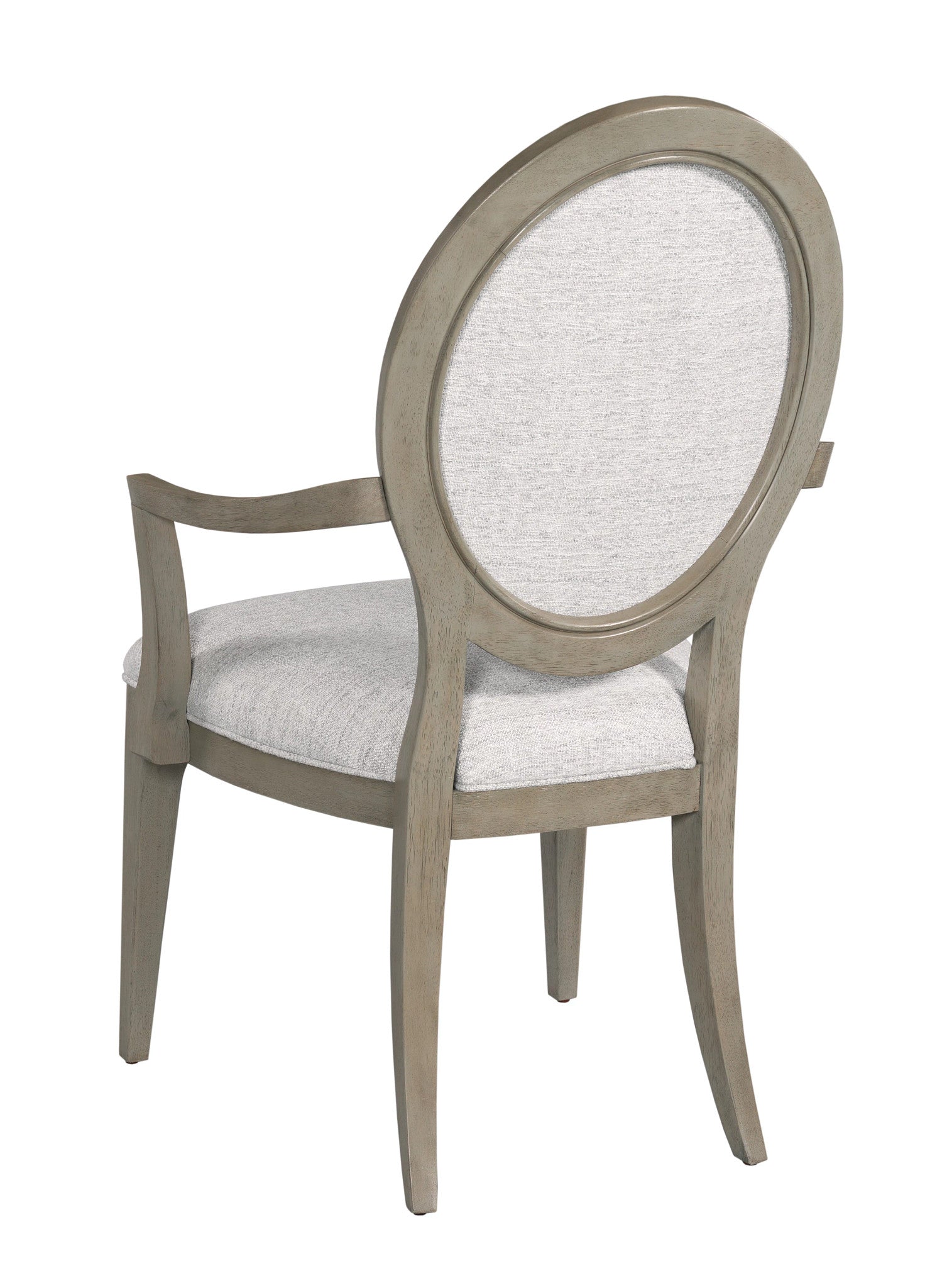 American Drew Milan Clover Arm Chair in Stone Metal