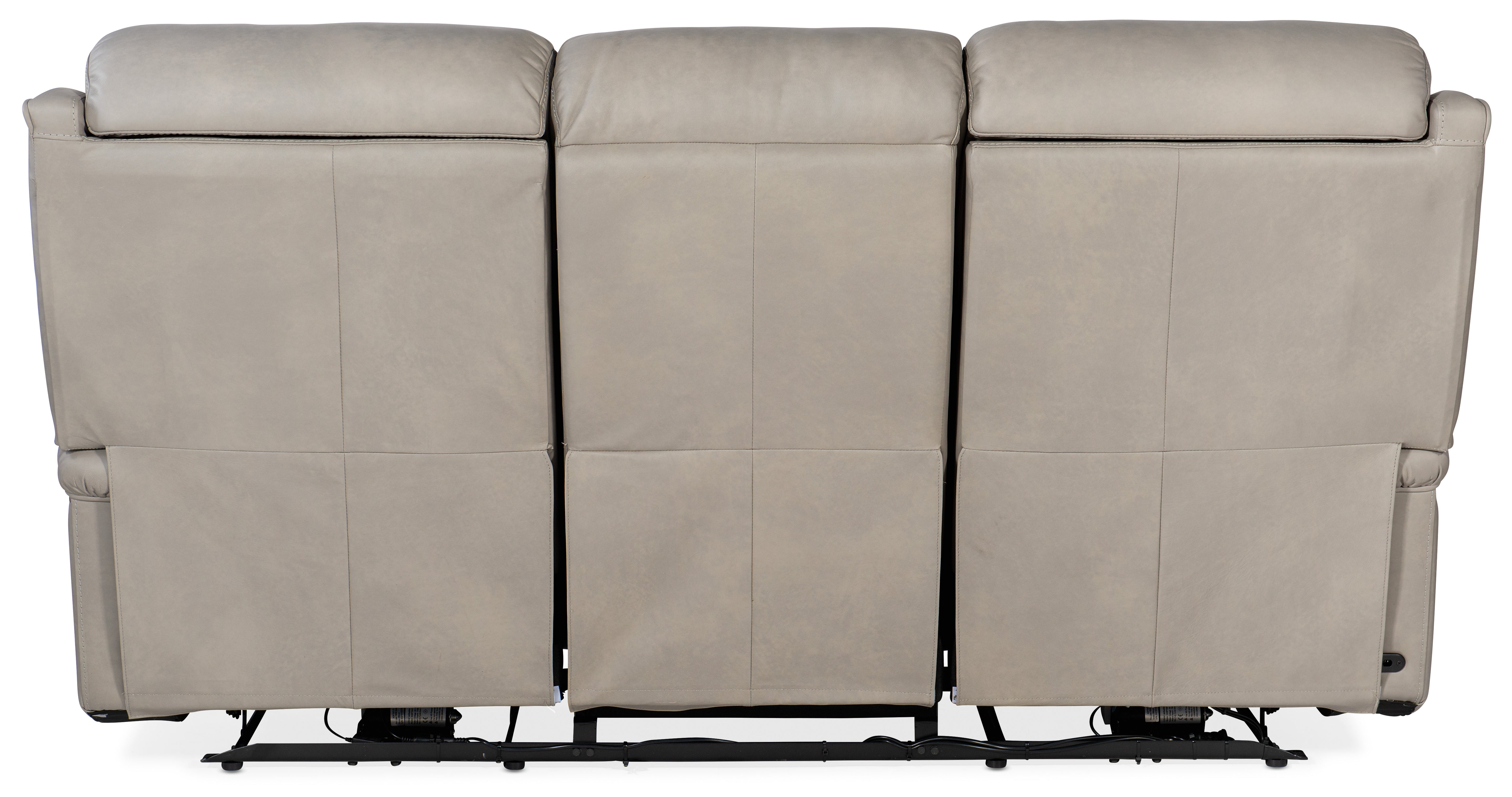 Hooker Furniture Rhea Zero Gravity Power Recline Sofa with Power Headrest in Grey