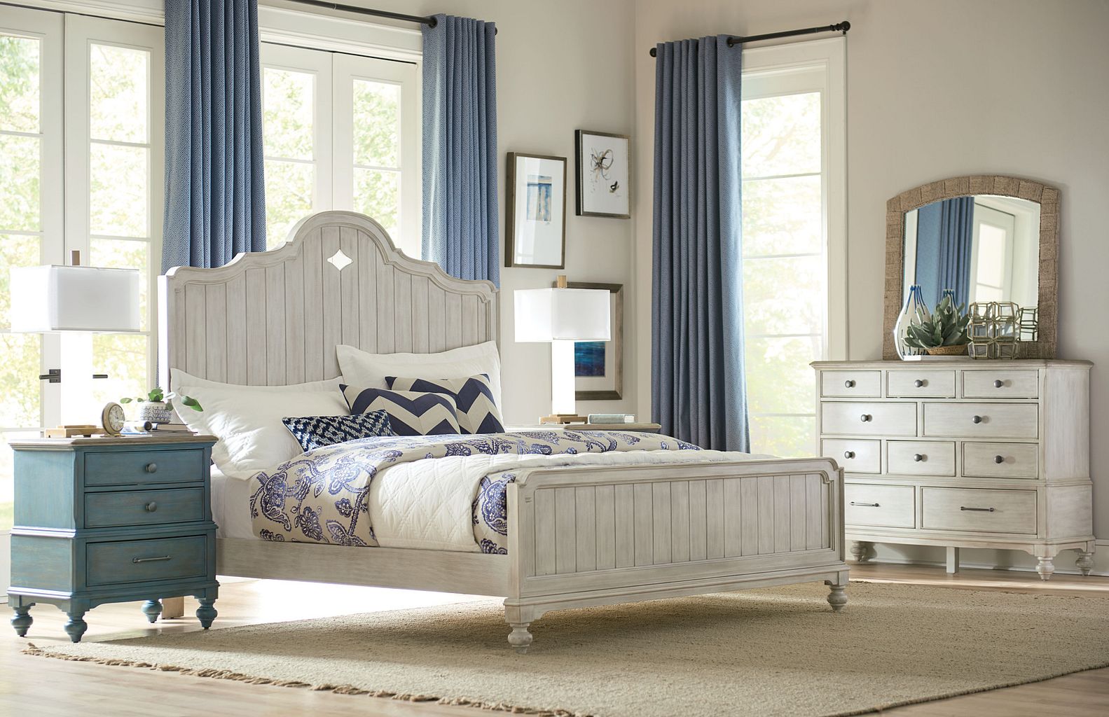 American Drew Litchfield Cotswold Dresser in Sun Washed/Driftwood