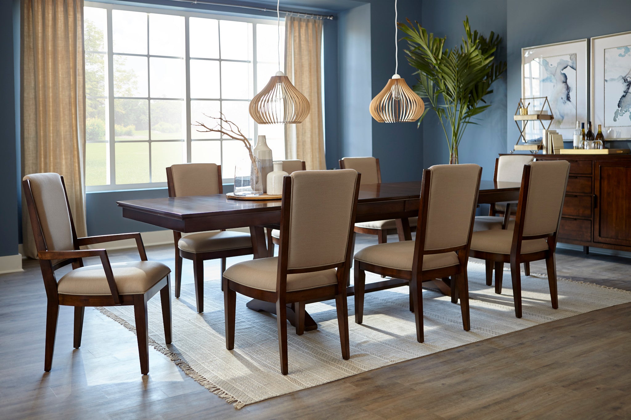 Kincaid Furniture Elise Capris Rectangular Dining Table in Amaretto