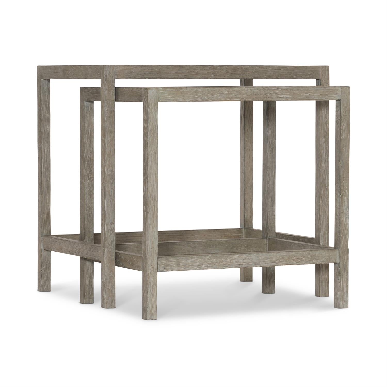 Bernhardt Furniture Albion Nesting Table in Pewter