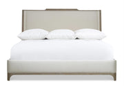 Bernhardt Furniture Albion Shelter Bed in Pewter