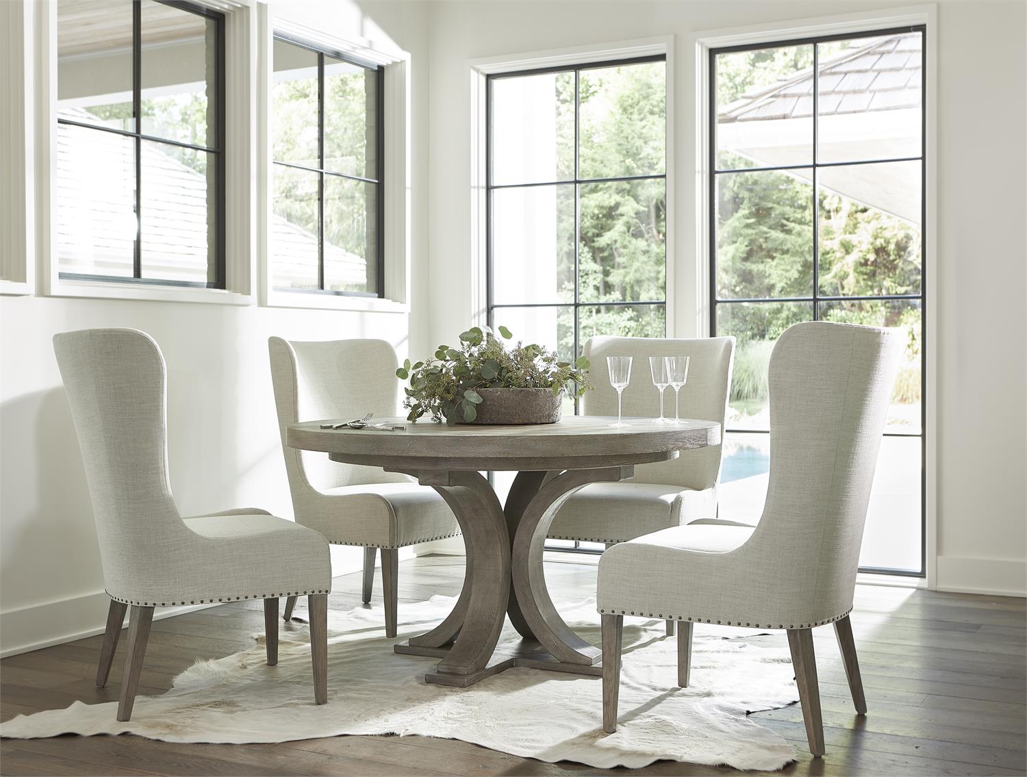 Bernhardt Furniture Albion Dining Chair in Pewter