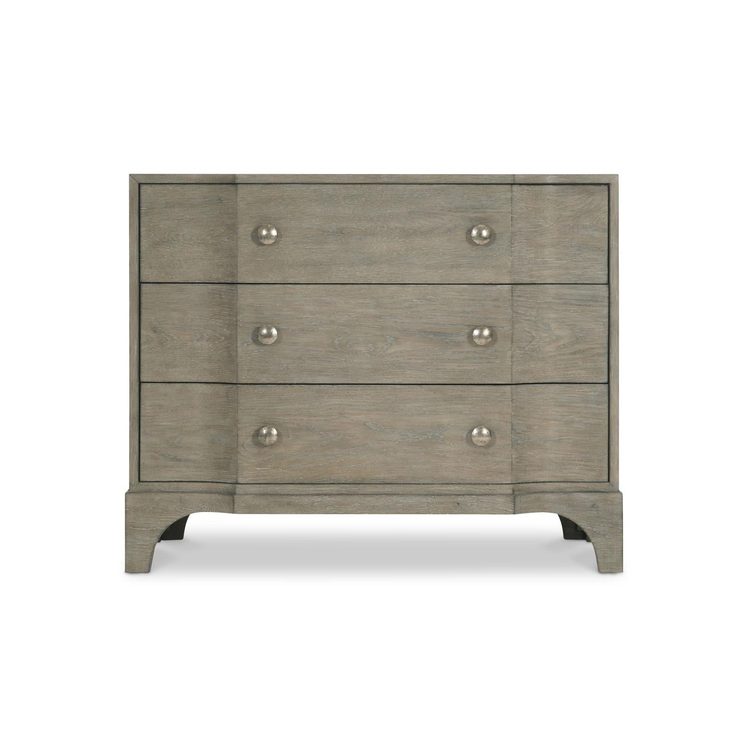 Bernhardt Furniture Albion Nightstand in Pewter