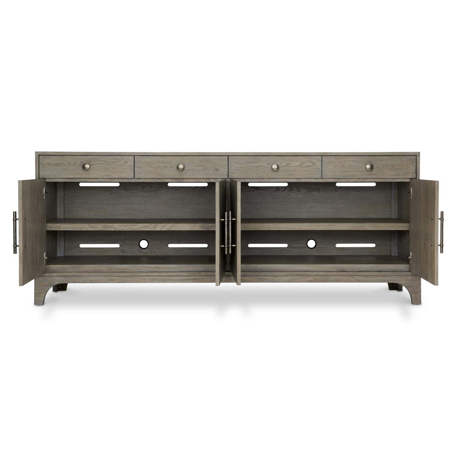 Bernhardt Furniture Albion Entertainment Credenza in Pewter