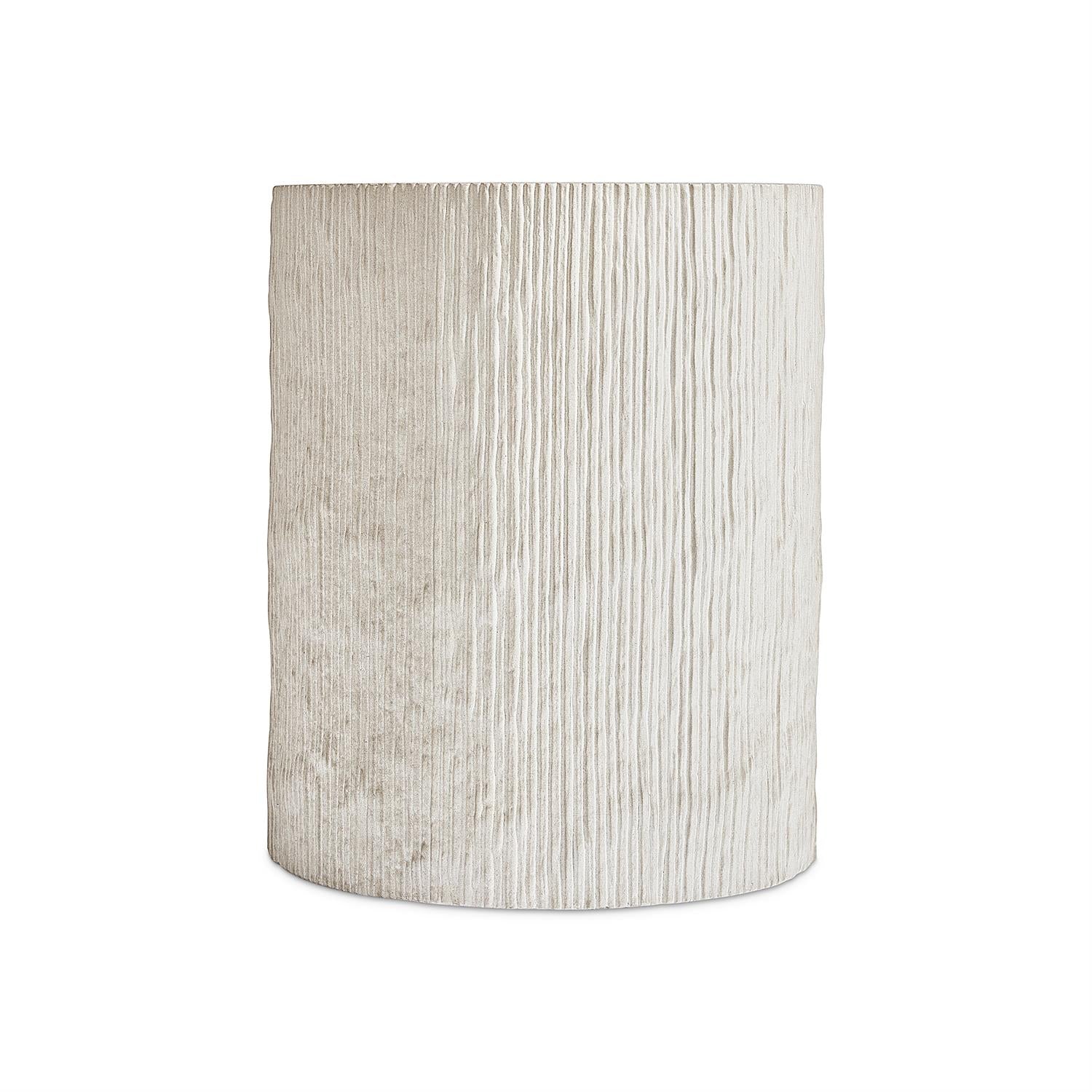 Bernhardt Furniture Antibes Drum Accent Table in Pewter