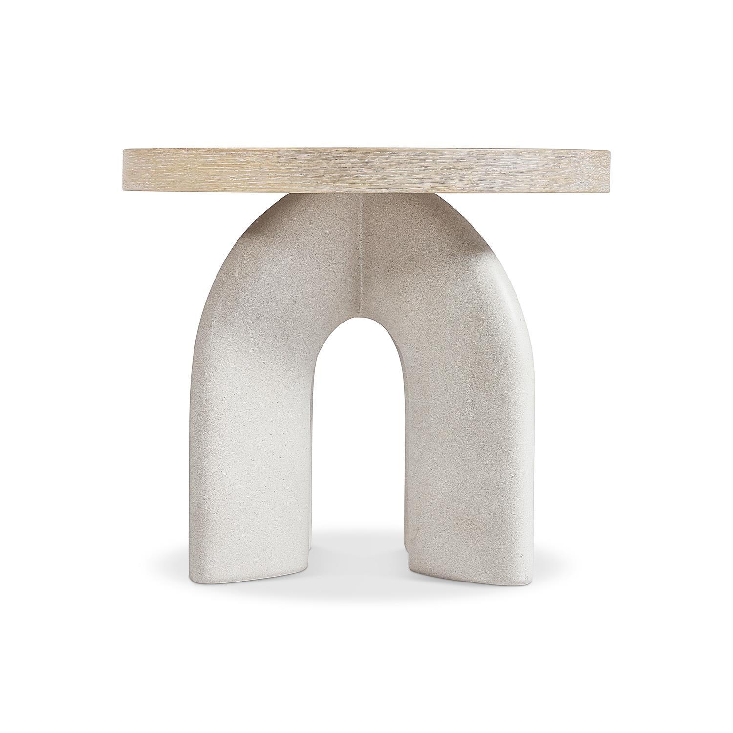 Bernhardt Furniture Antibes Side Table in Pewter