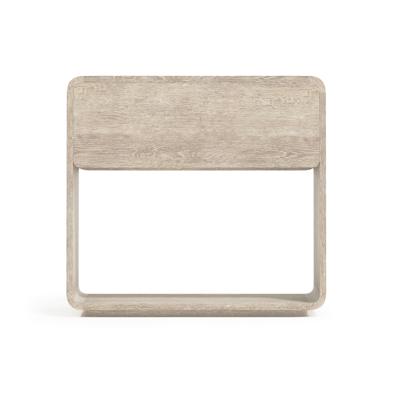 Bernhardt Furniture Antibes Open Nightstand in Pewter